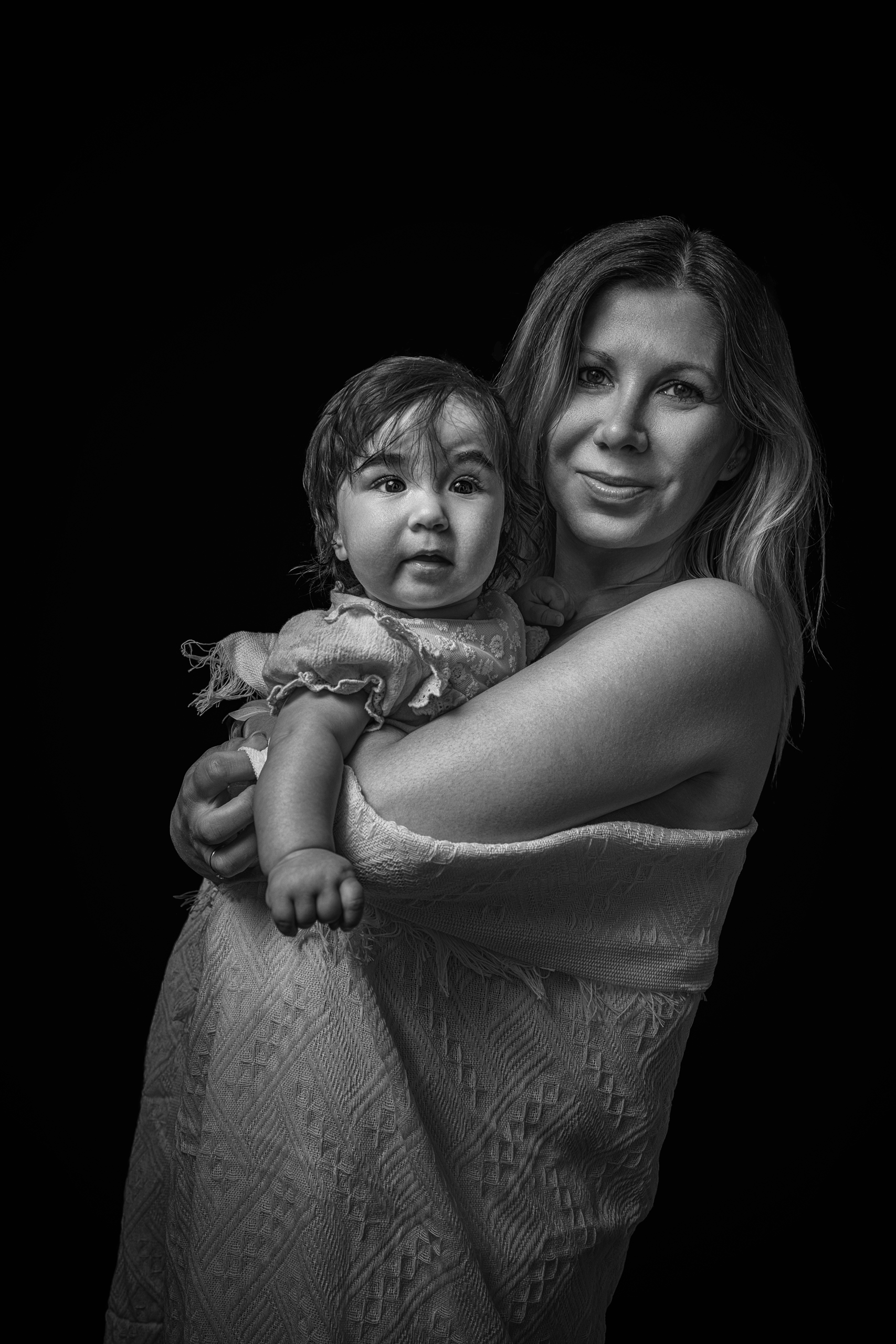 девушка мама младенец красота нежность взгляд свет студия любовь, Юрий Захаров