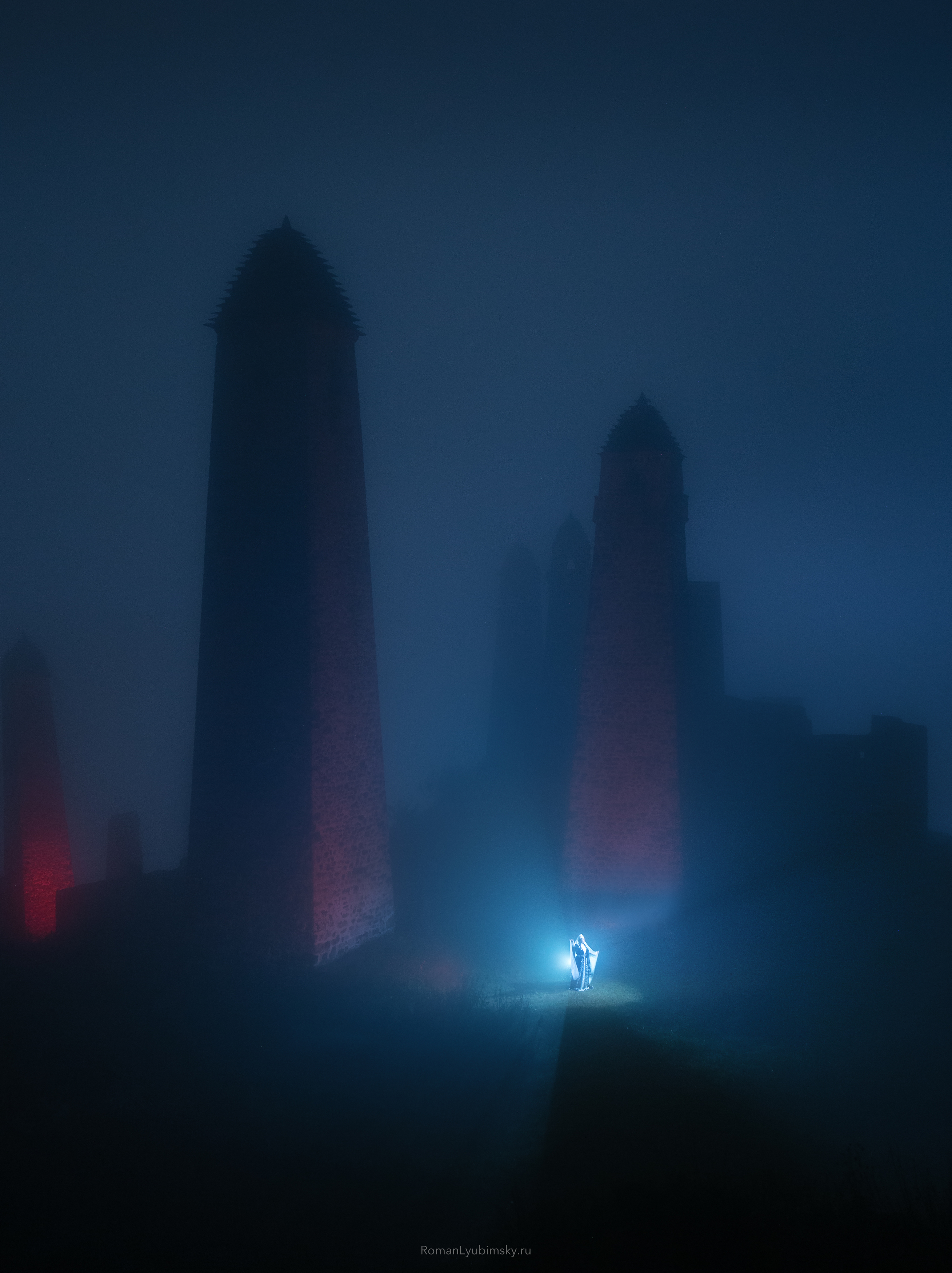 Ингушетия, башни, пейзаж, портрет, путешествия, ночь, ночной пейзаж, Любимский Роман