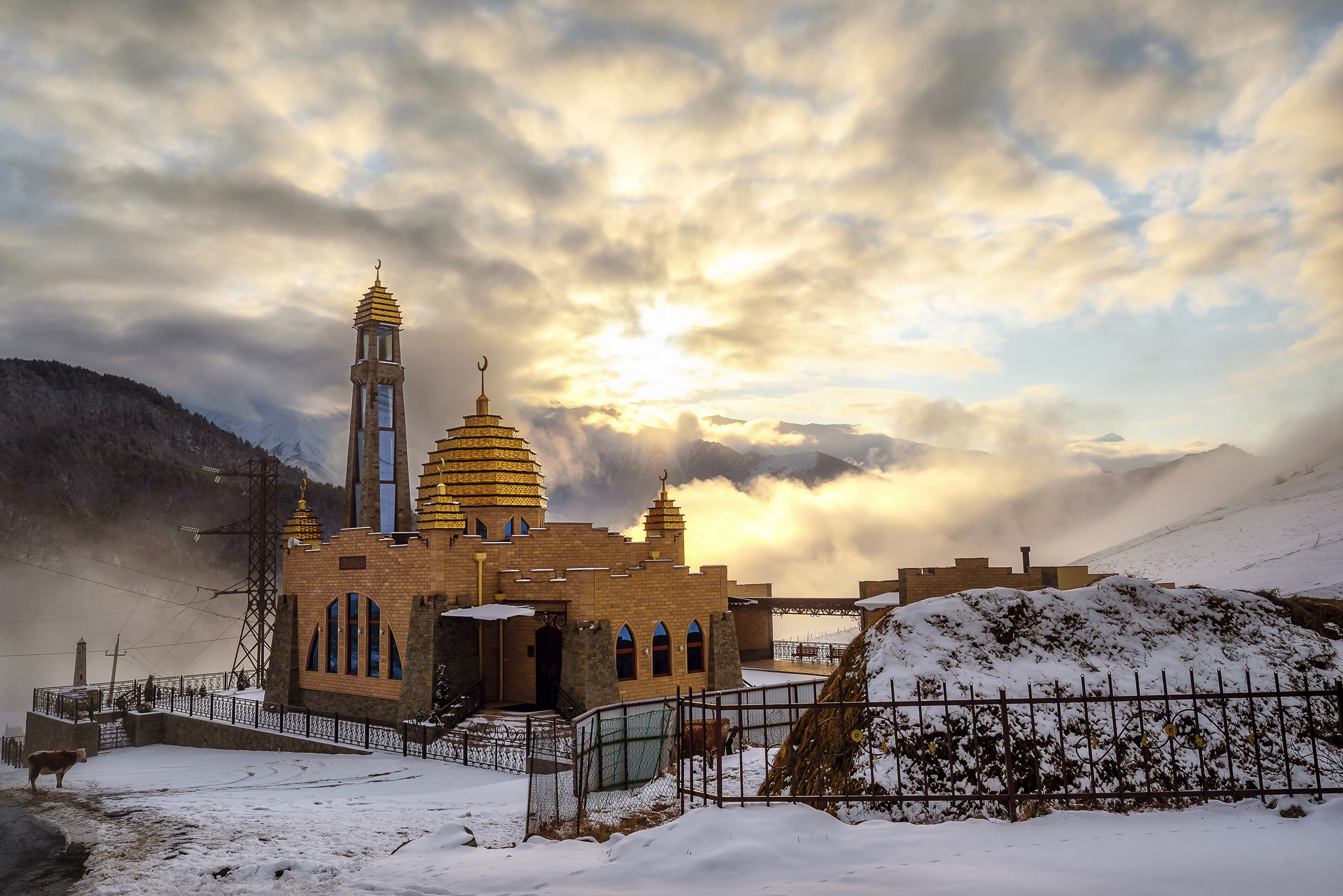 кавказ, горы, ингушетия, мечеть, гули, горная ингушетия, архитектура, Zakharov Armen