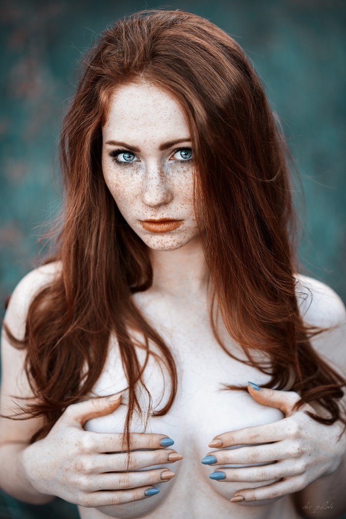 Portrait, Red hair, Sensuality, Izabela Bilinska