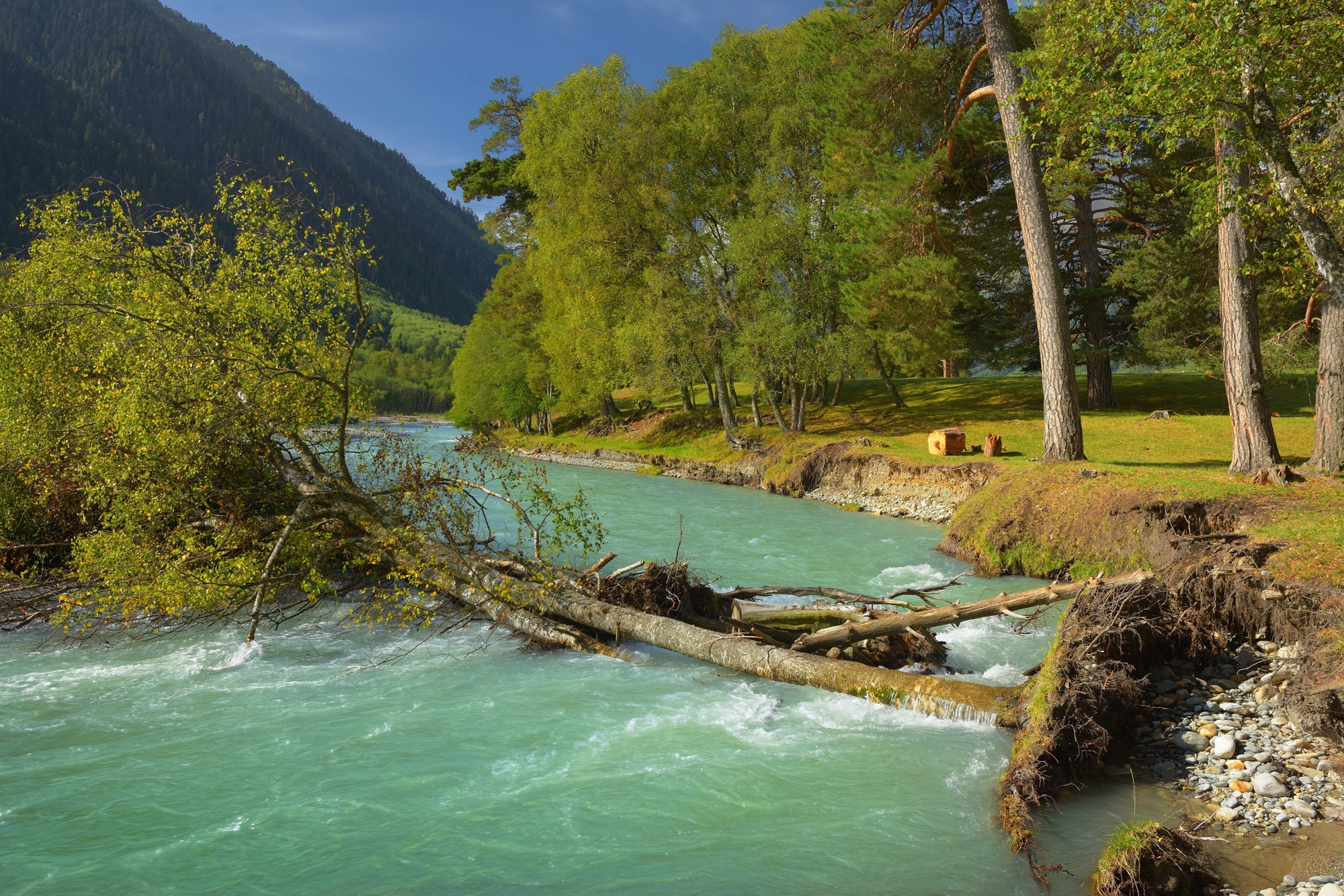 горы лето кавказ река аксаут, Александр Жарников