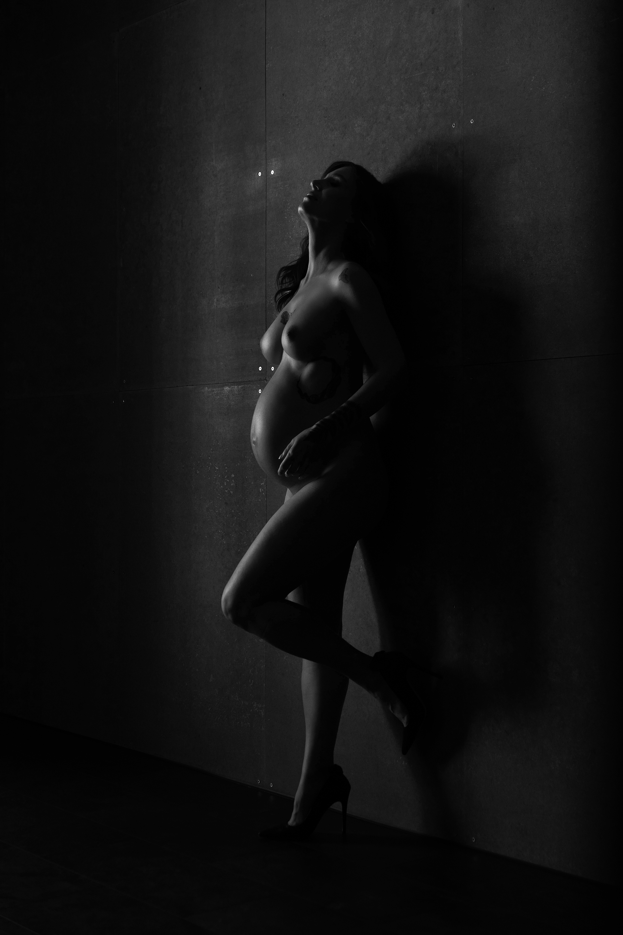 беременность, ню, будуар, чб, грудь, женское тело, Кохно Анастасия