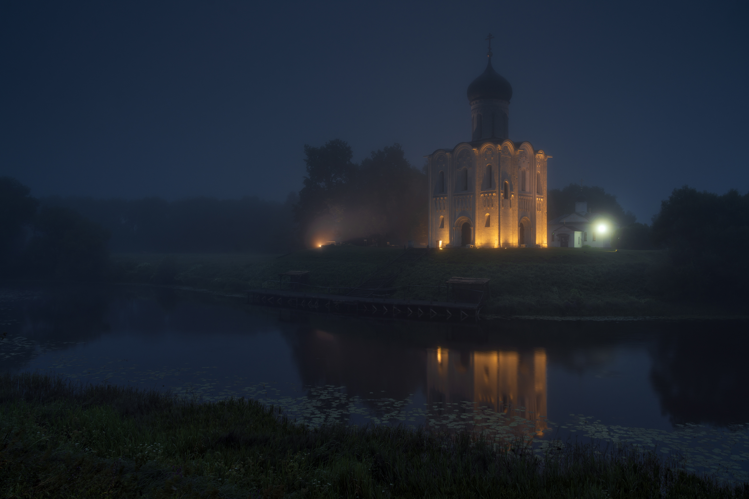 покрова на нерли, владимирская область, утро, Олег Зверев