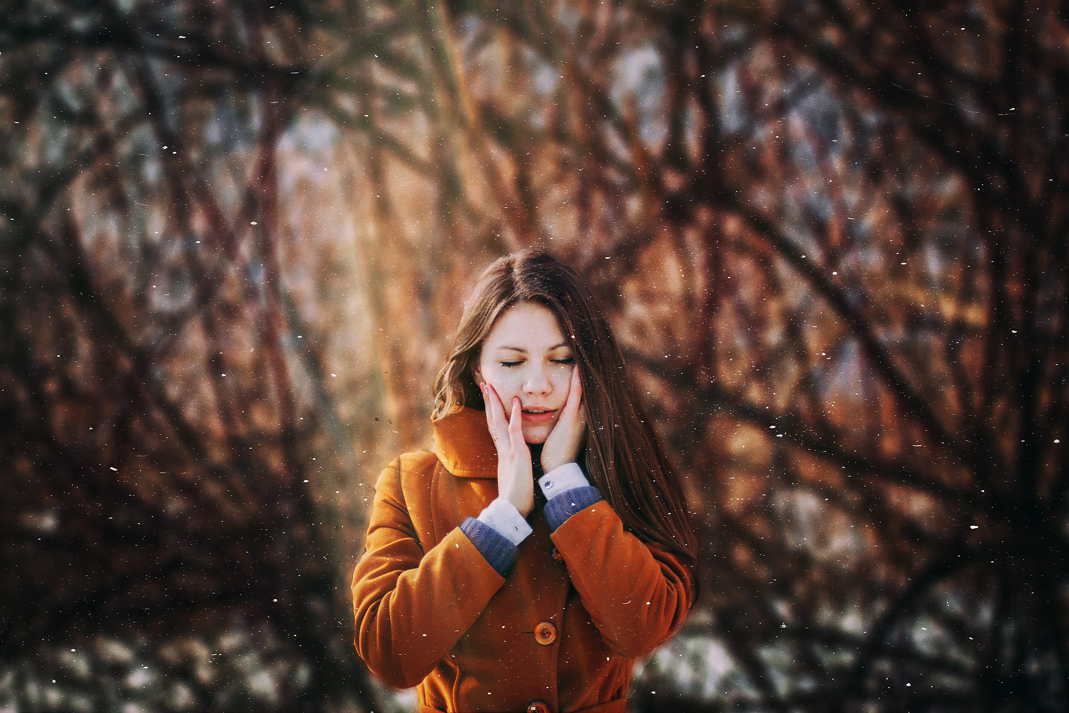 portrait, портрет, девушка, зима, colors, dynamic, Олег Карсаков