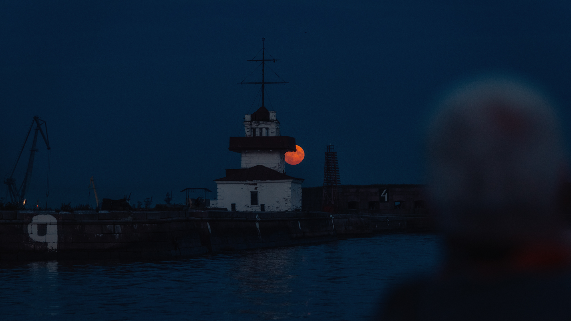 луна Финский залив Кронштадт ночь,  Мария