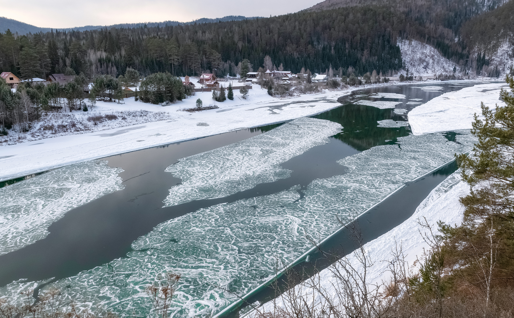 мана, сибирь, шуга, шугоход, ноябрь, Марина Фомина