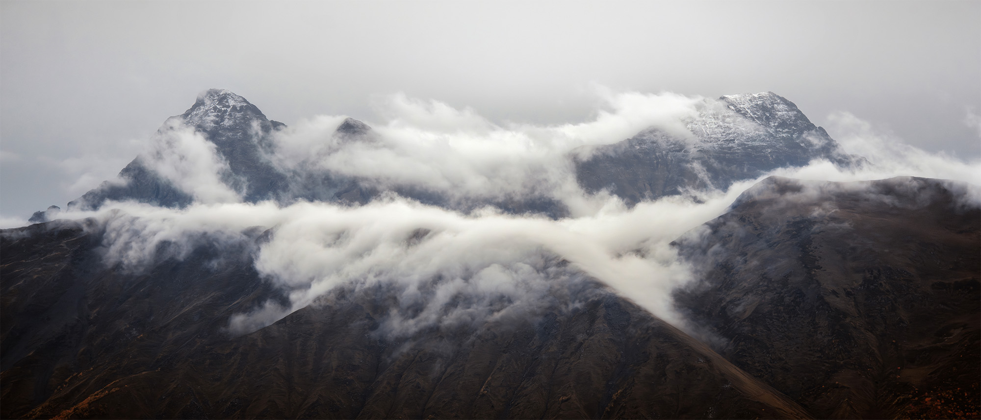 горы, облака, осень, красная поляна, Растворов Игорь