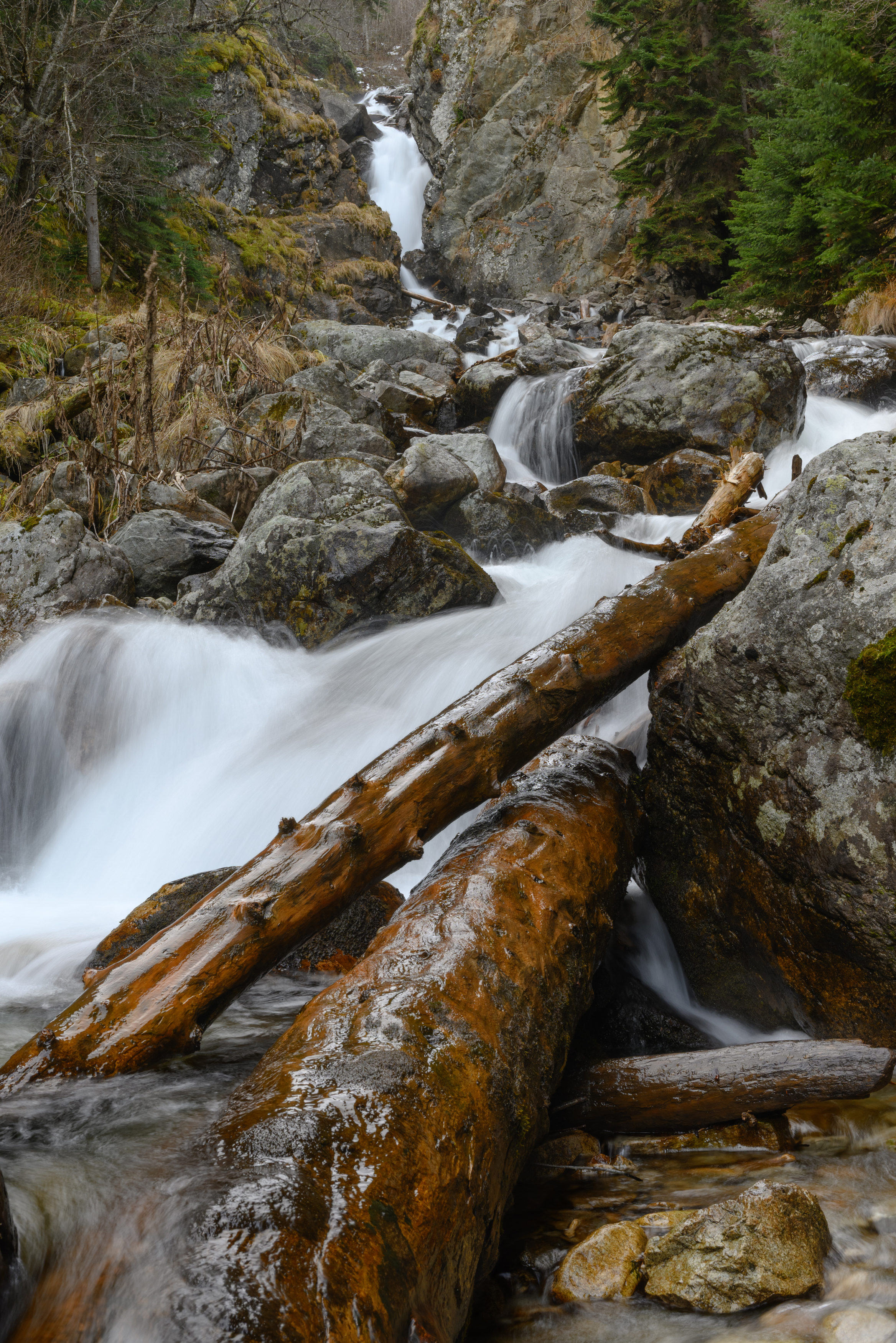 Архыз, водопад Белый, пейзаж, Карачаево-Черкесия, Пустынников Михаил