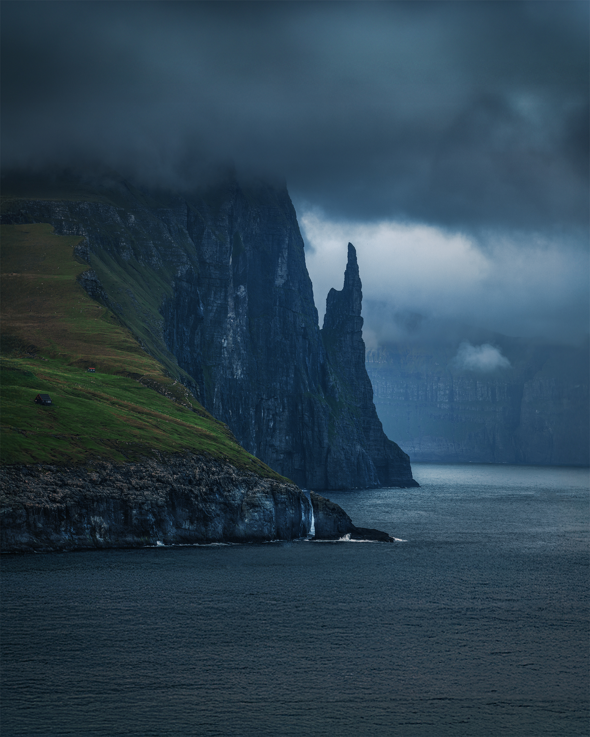 faroe, trøllkonufingur, faroe islands, фарерские острова, drangarnir, аэрофотосъемка, фареры, атлантический океан, Yuriy Shevchenko