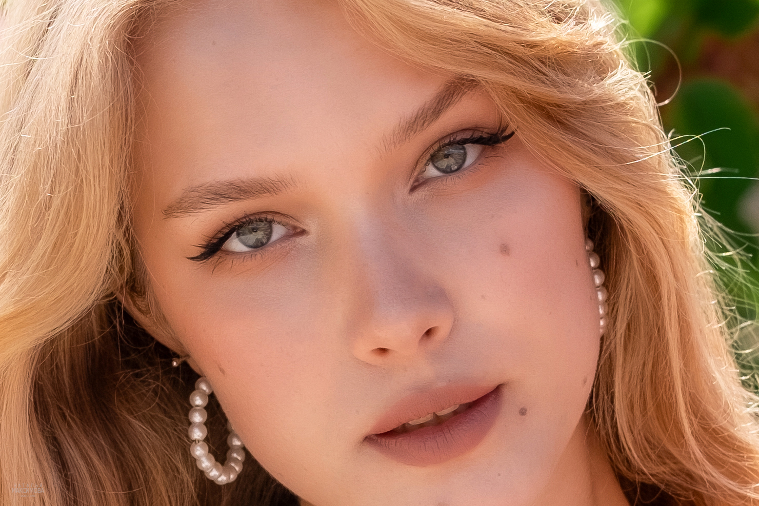 блондинка, лето, девушка с голубыми глазами, Наталья Максимова