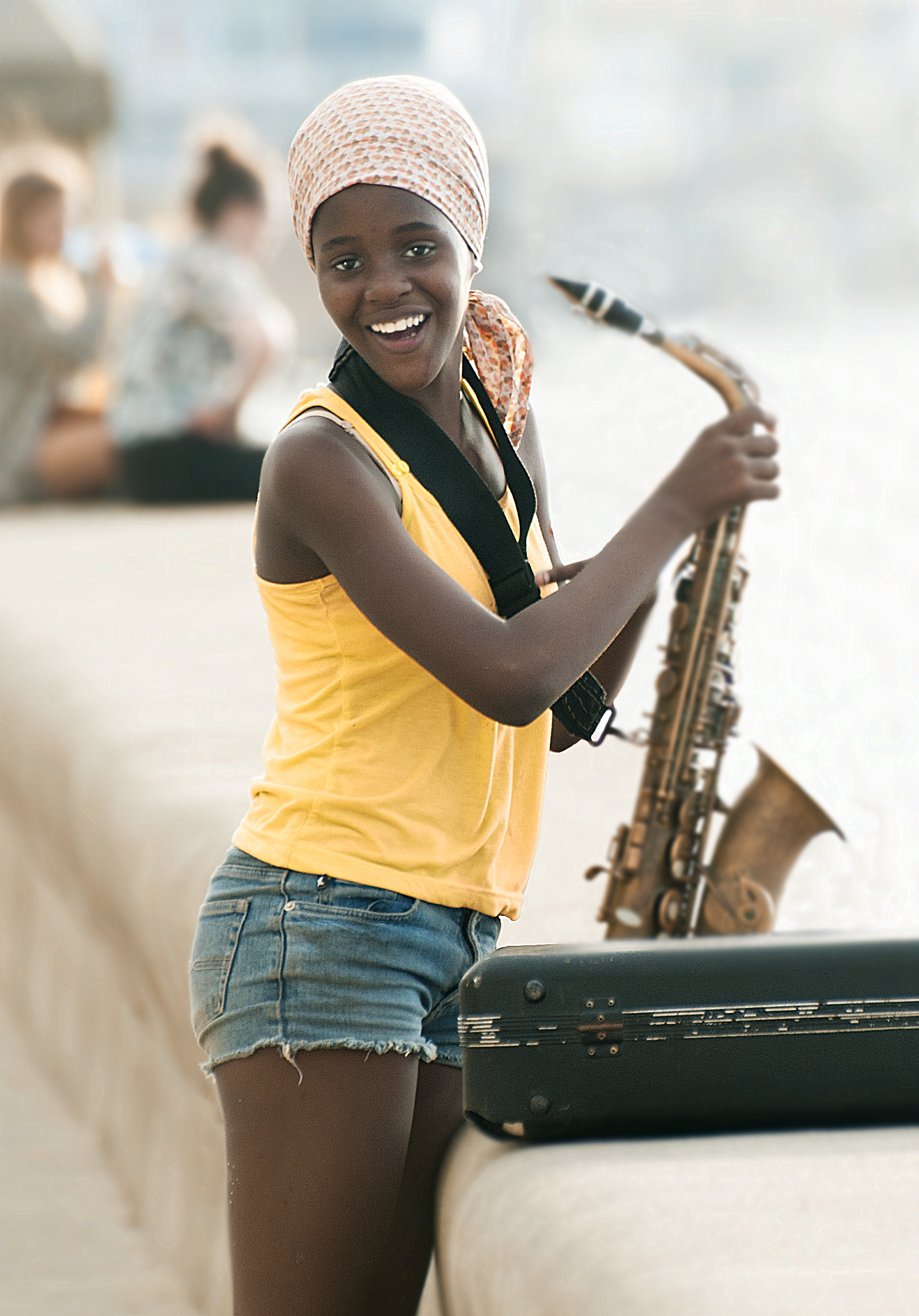 гавана, куба, набережная малекон, молодая девушка, саксофонистка, Ходос Илья