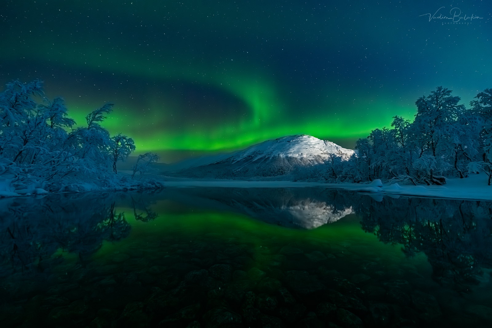 хибины, пейзаж, кольский, северное сияние, Вадим Балакин