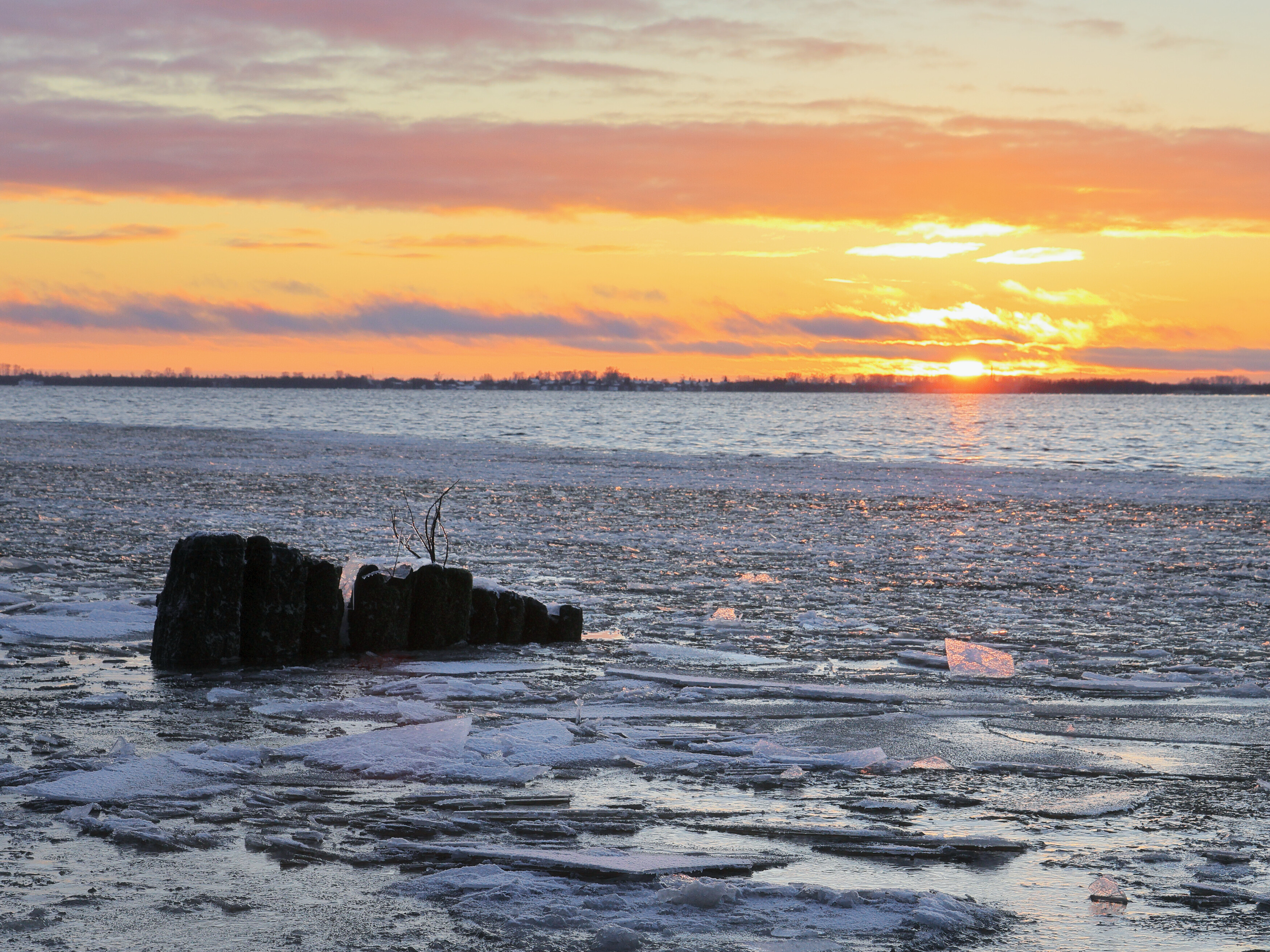 вечер, природа, закат, река, север, Александр Титов