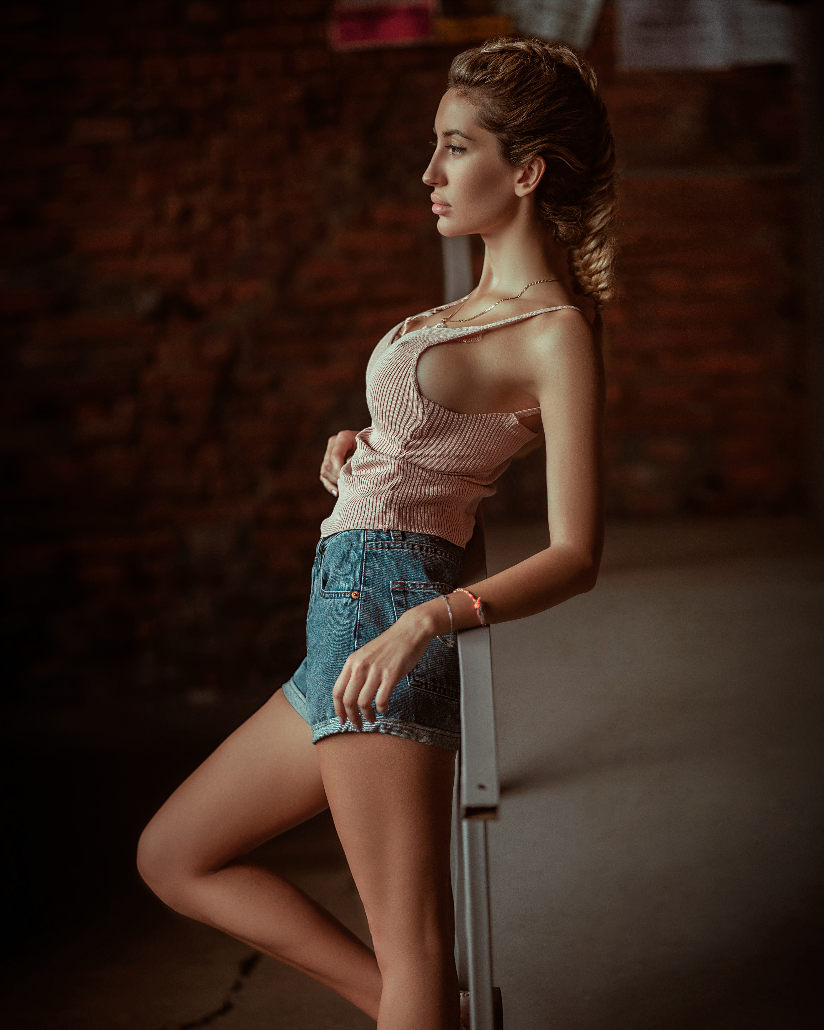 girl, model,hot, studio, portrait, black, light, young, summer, sexy, Frost Stanley