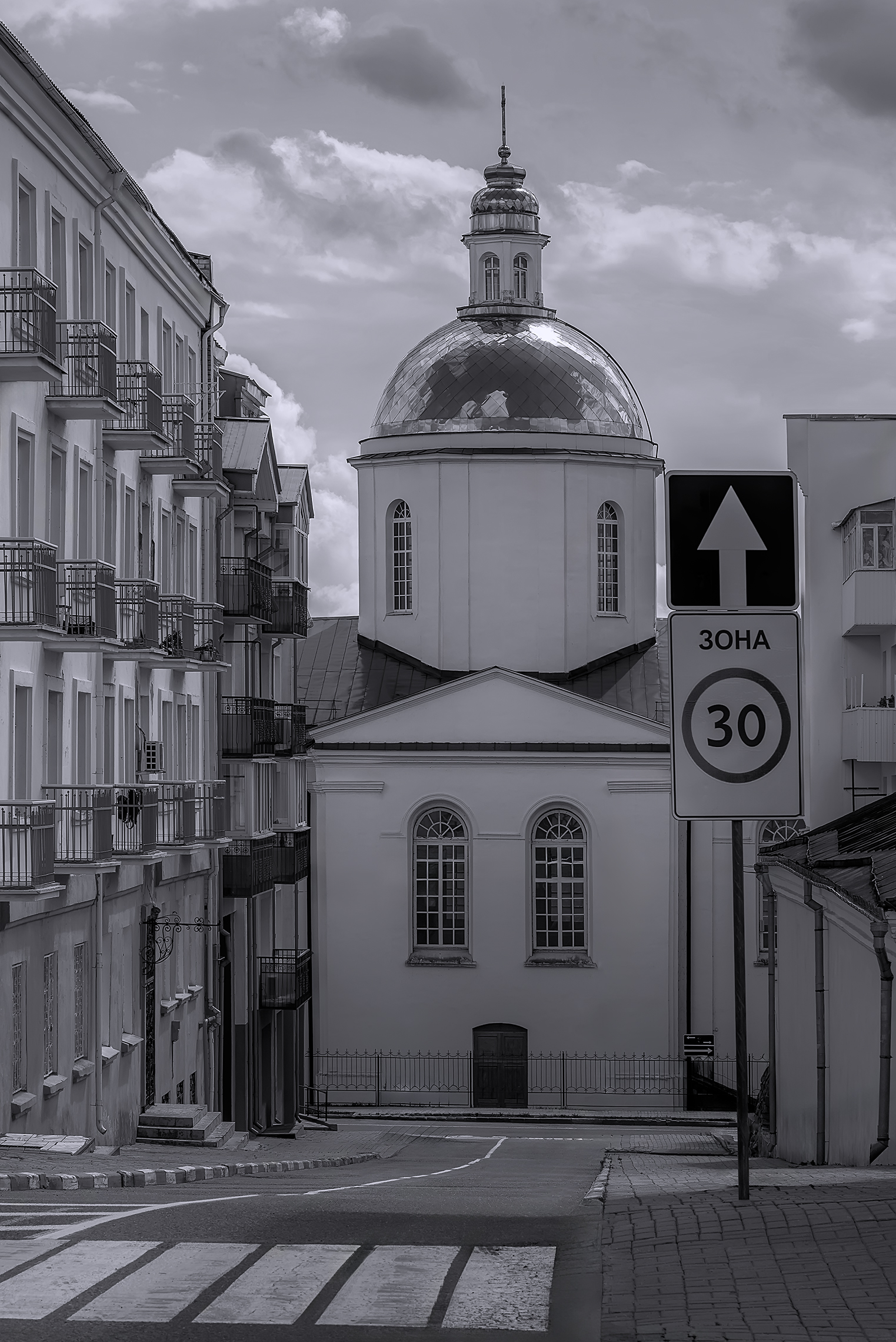 город, ч/б,  Sixten (Сергей)