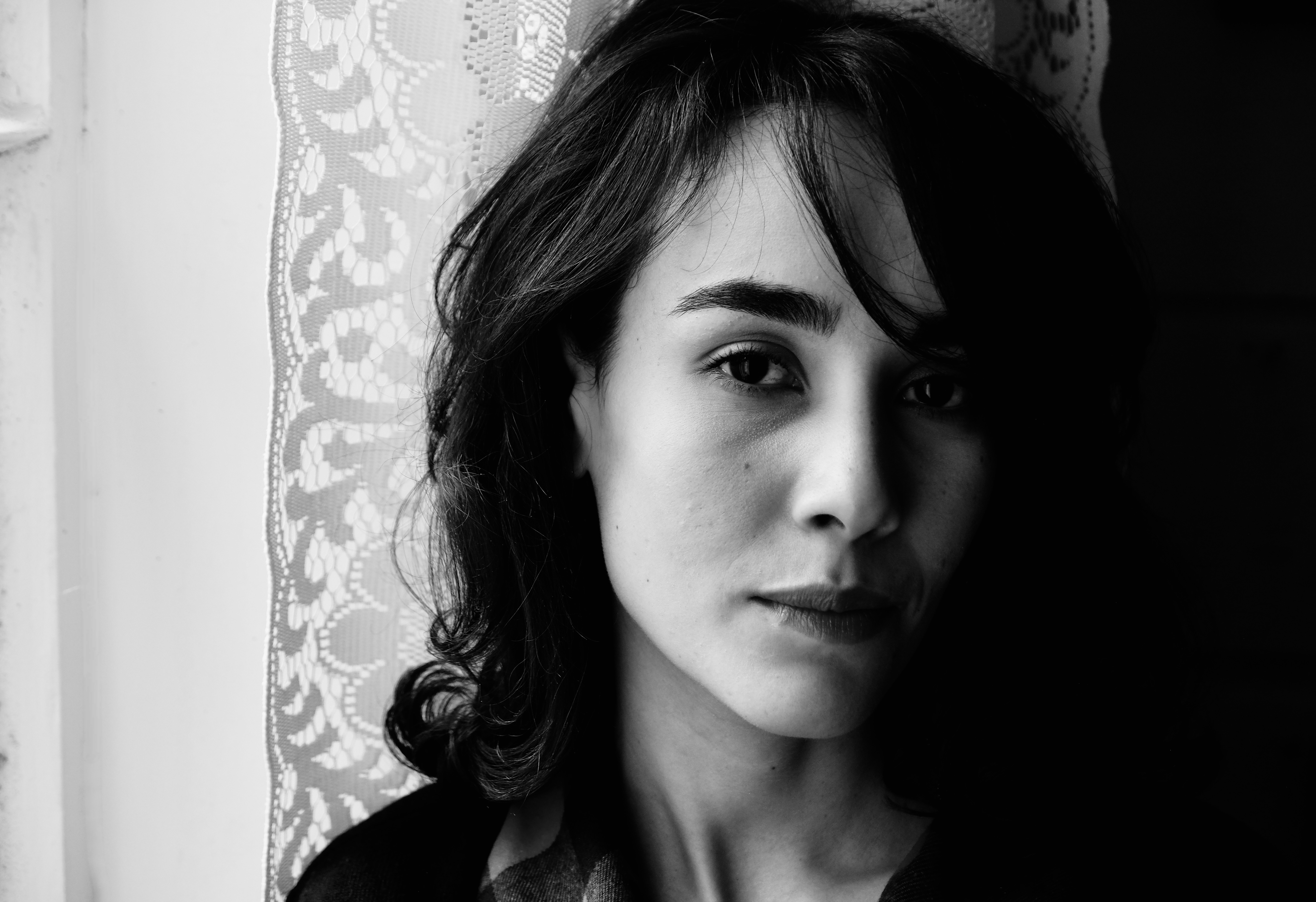 Female portrait, People, Woman, Young, Black and White, , Povarova Ree Svetlana