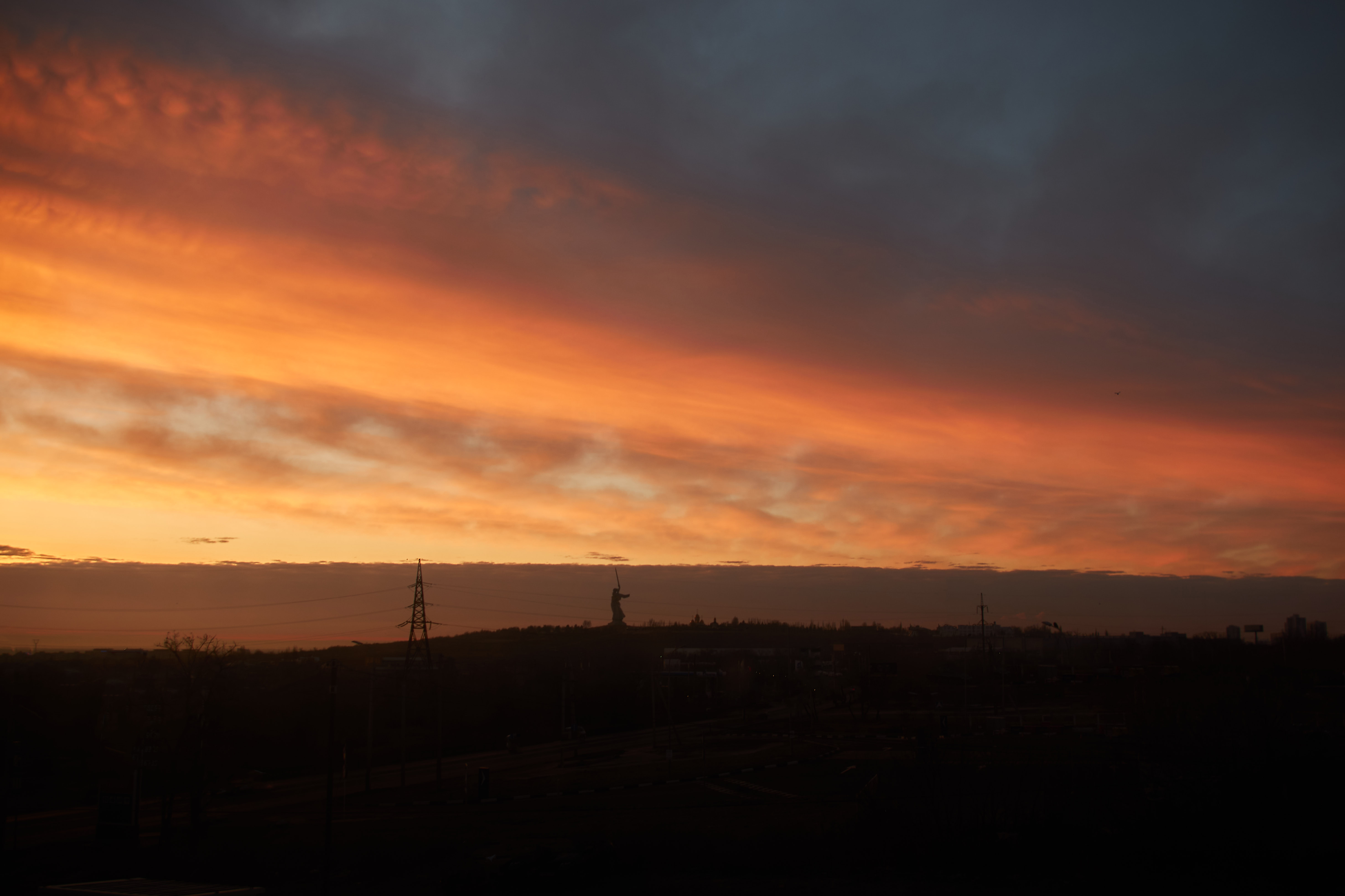 мамаев курган, волгоград, рассвет, , Павел Сторчилов