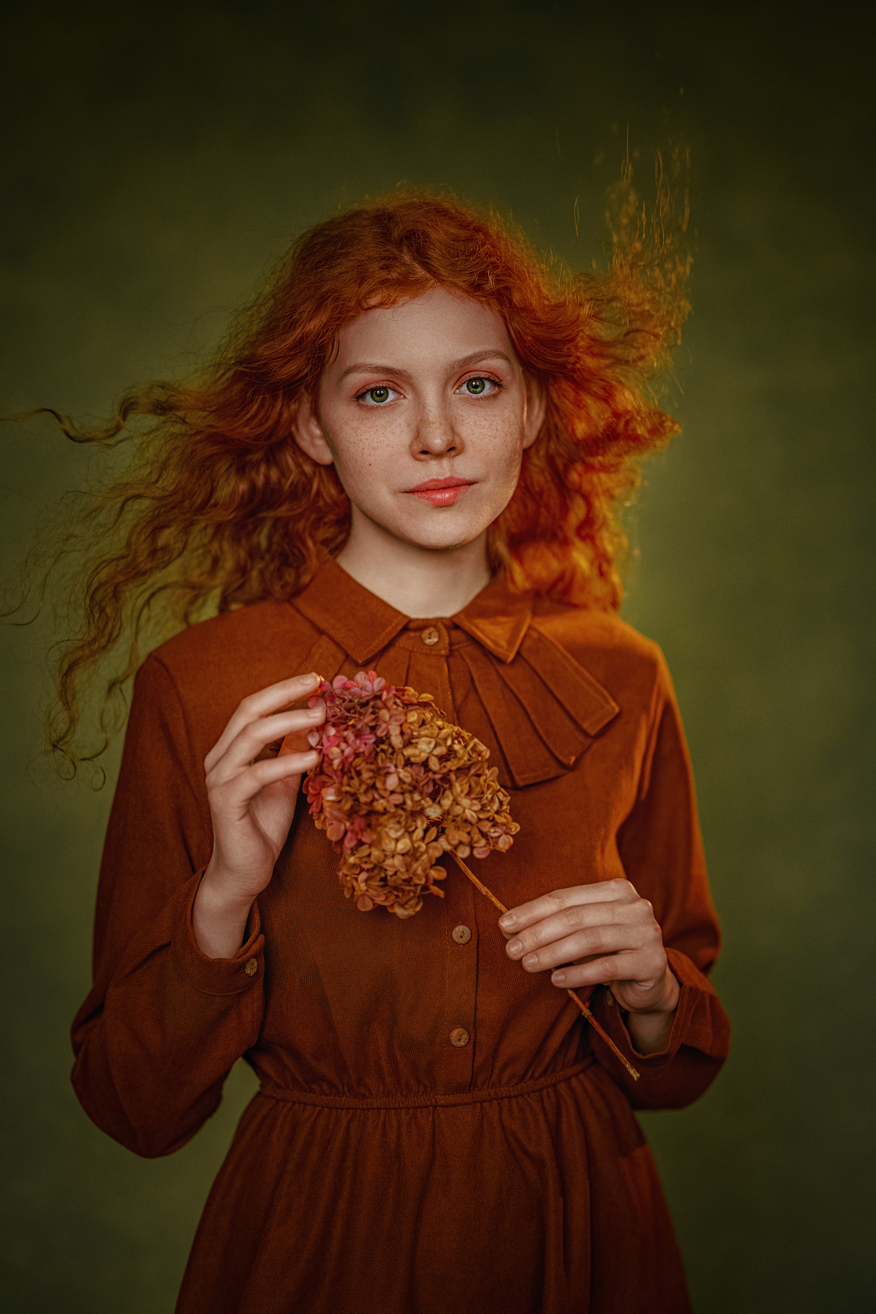 девушка страсть красота изгибы рыжий нежность взгляд свет студия, Юрий Захаров