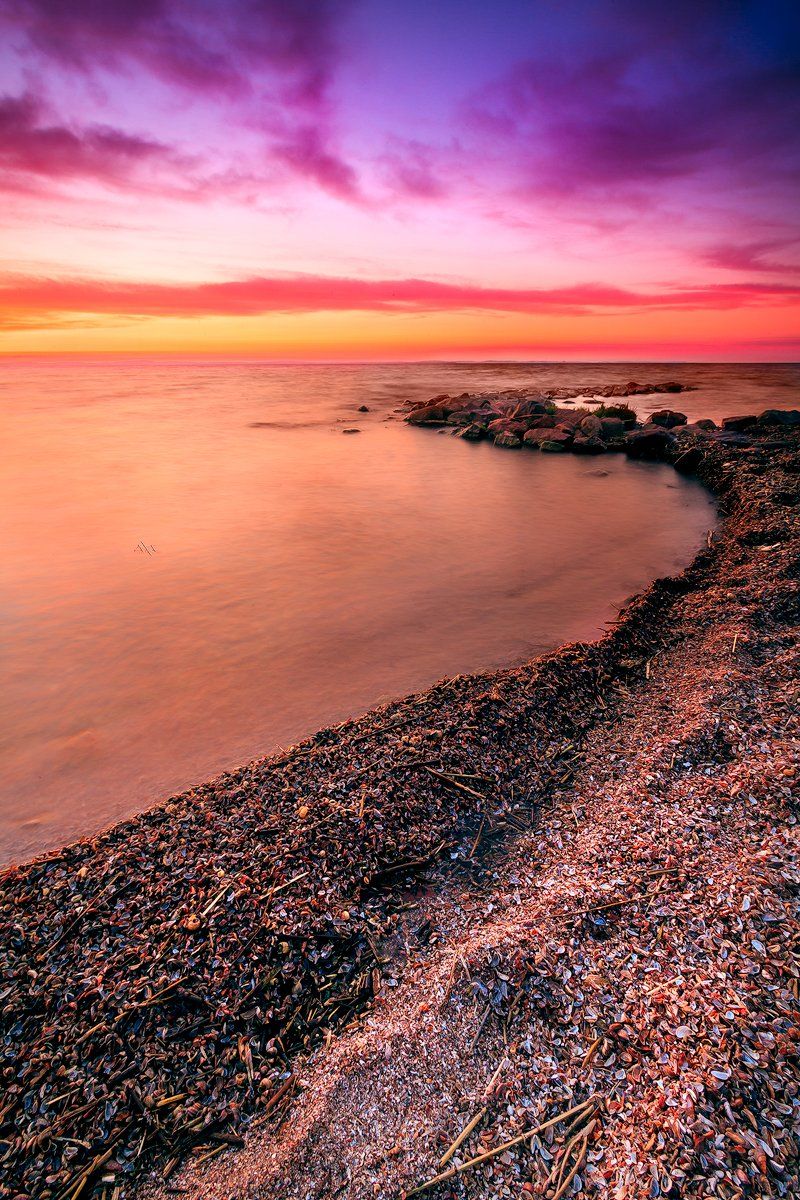 Colors, Curoniain gulf, Lithuania, Long exposure, Sunset, Руслан Болгов (Axe)