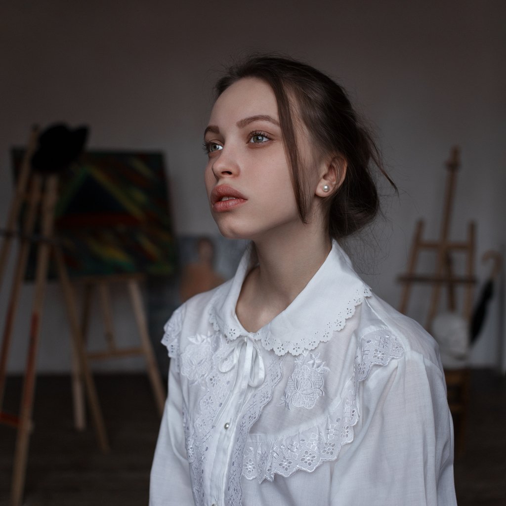 портрет, девушка, арт, portrait, Филипп Рабачев