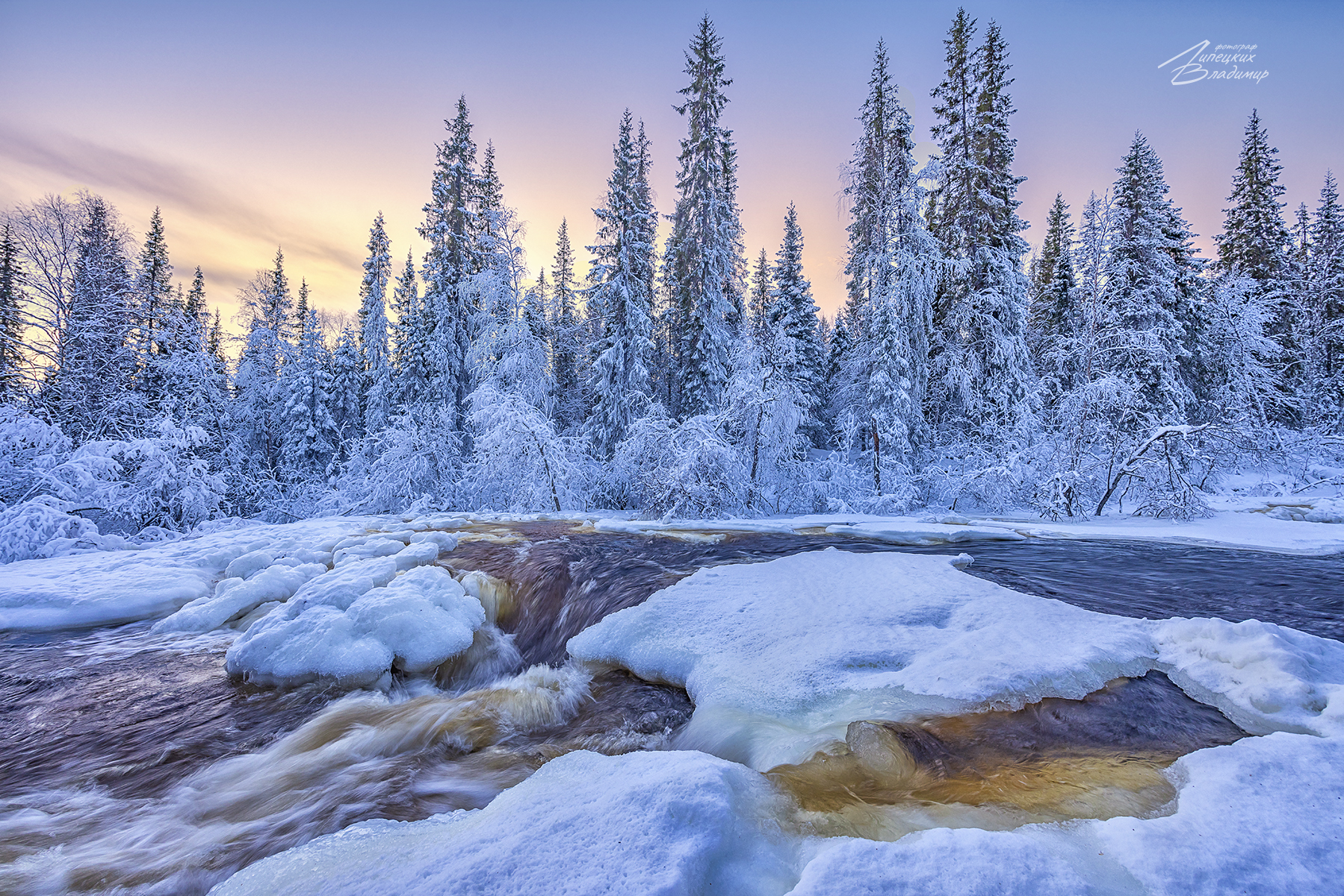 зима, кольский, заполярье,, Липецких Владимир