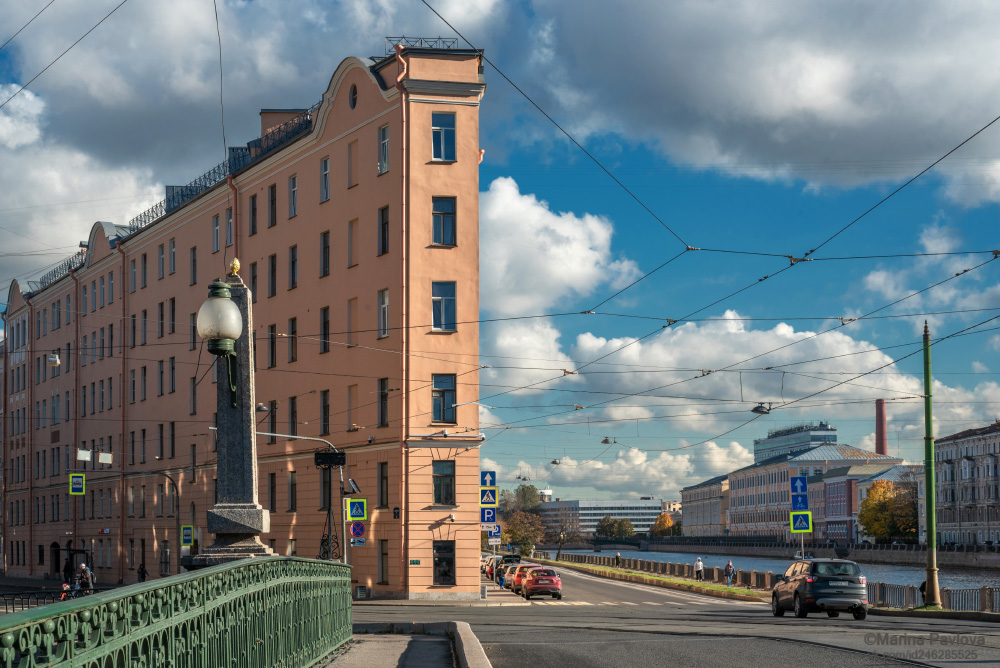 город, архитектура, городской пейзаж, санкт-петербург, дом-утюг, дом-стена, доходный дом в.г.кудрявцевой., Павлова Марина