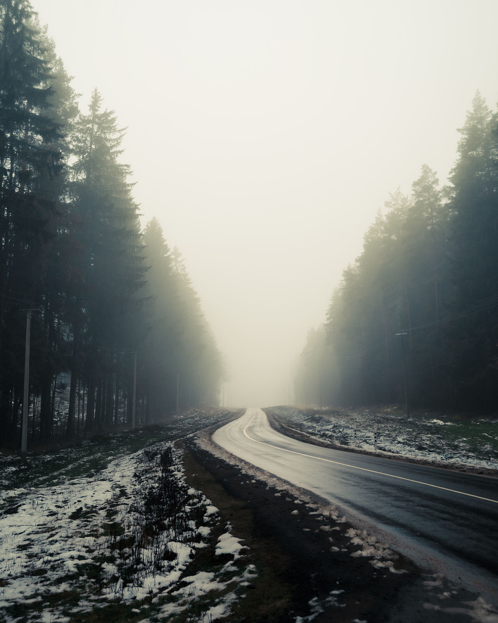 Пейзаж, туман, зима, природа, атмосфера, мистика, Колесенко Иван