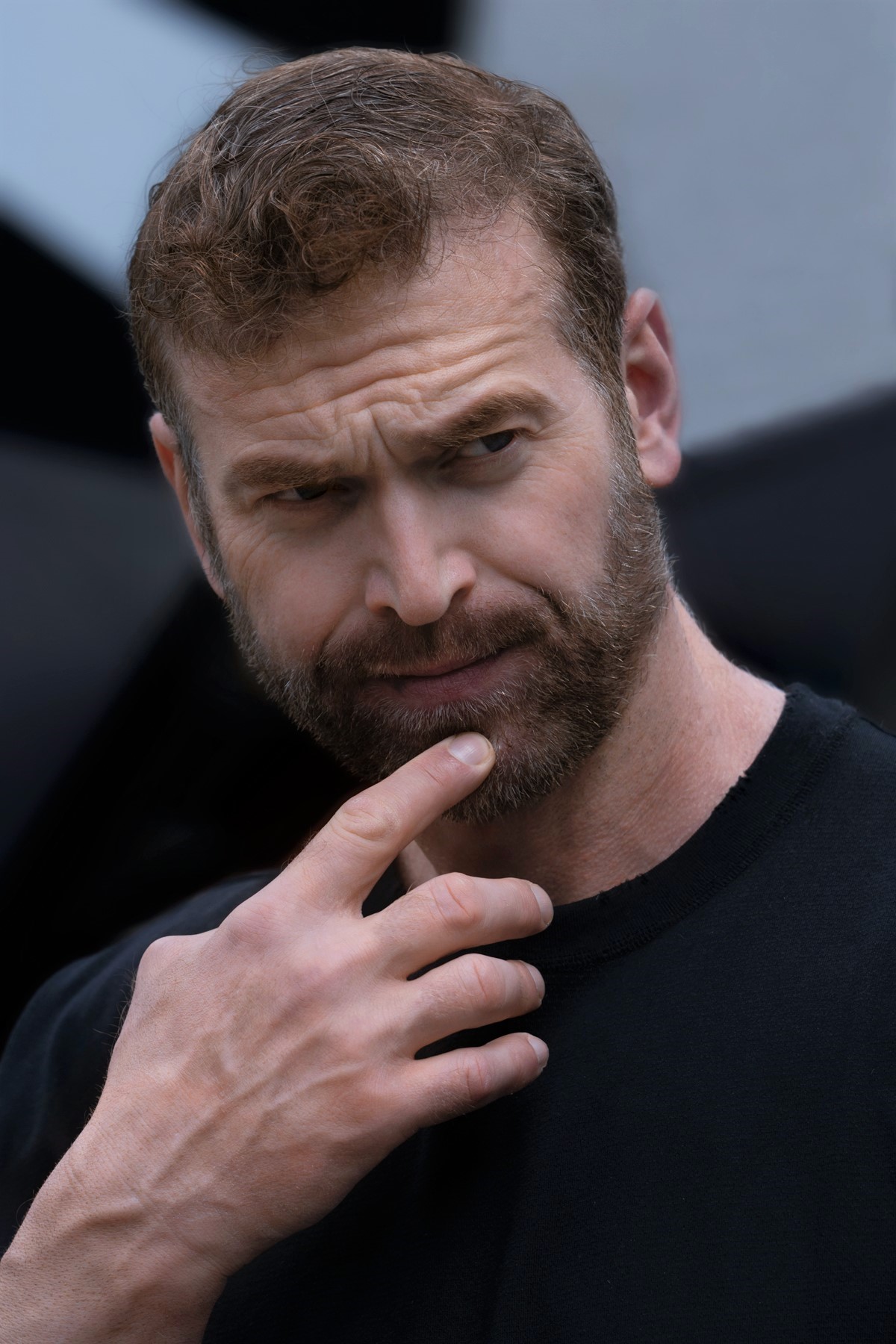 Мужчина, портрет, актёр, летний день, черный цвет, город, Герцен Наталья