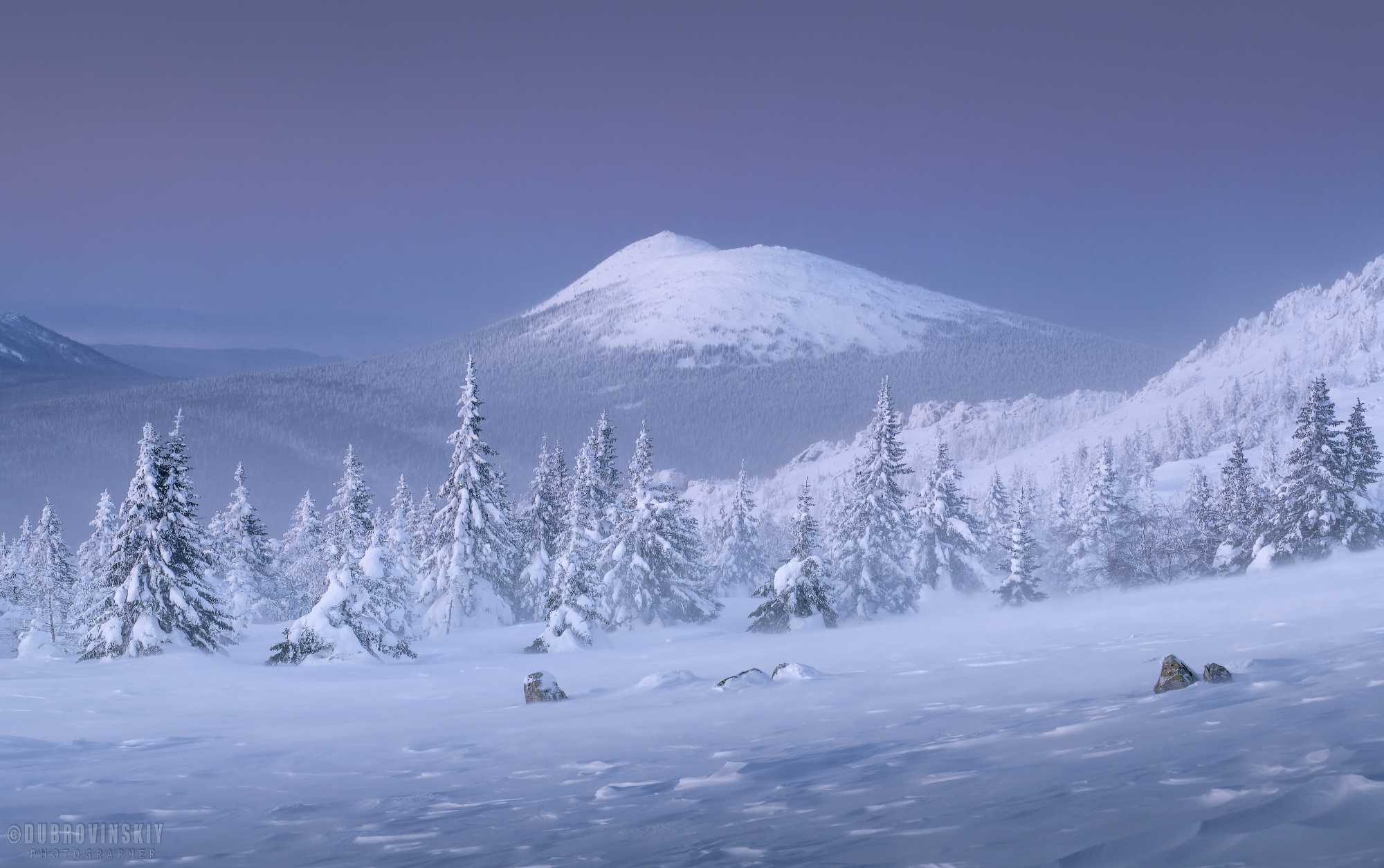 Таганай, Круглица, горы, Урал, Южный Урал, Челябинская область, зима, Дубровинский Михаил
