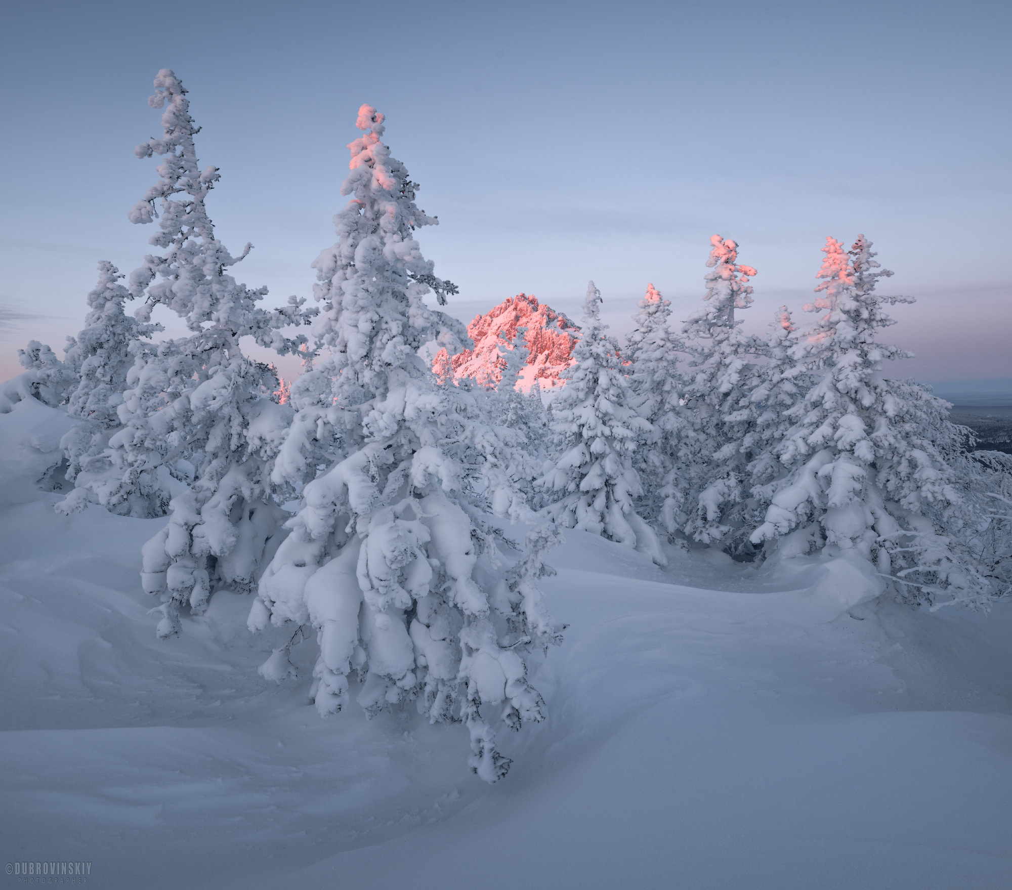 Таганай, Южный Урал, Урал, Горы, зима, снег, Откликной гребень, Челябинская область, Дубровинский Михаил