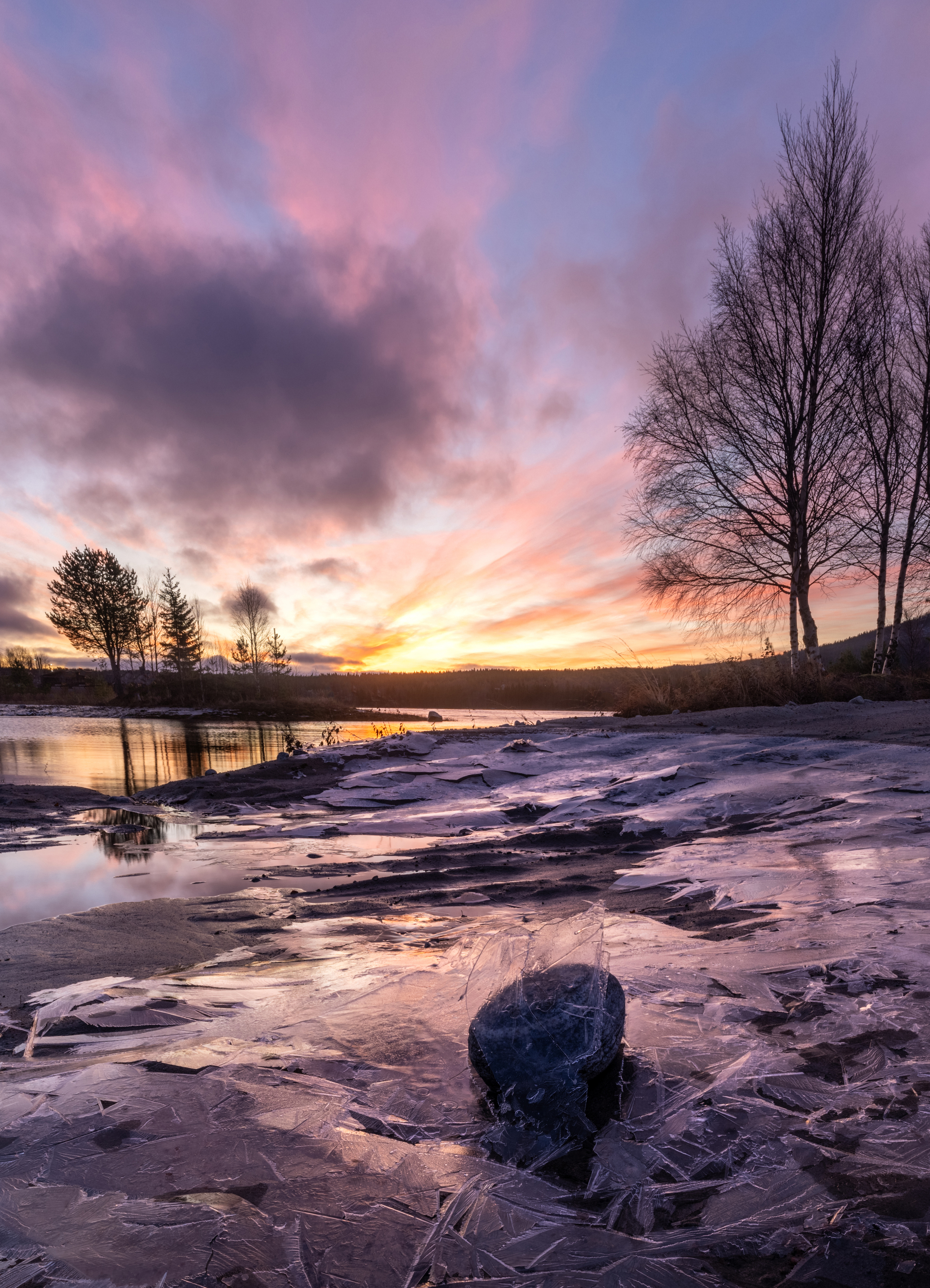 Россия, кольский, лед, рассвет, russia, ice, Mikhail Konarev