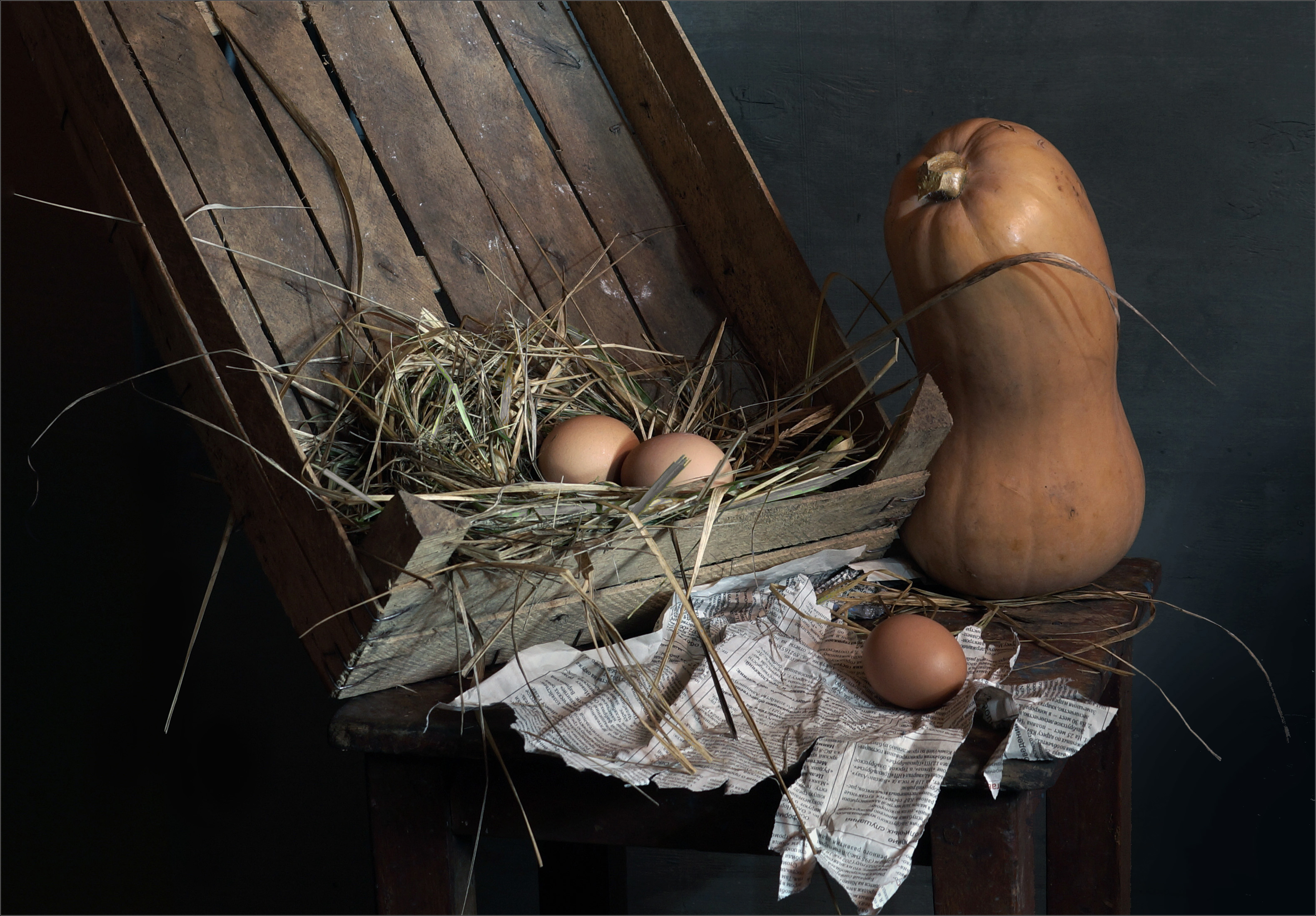 натюрморт, яйца, тыква, Чумаков Александр