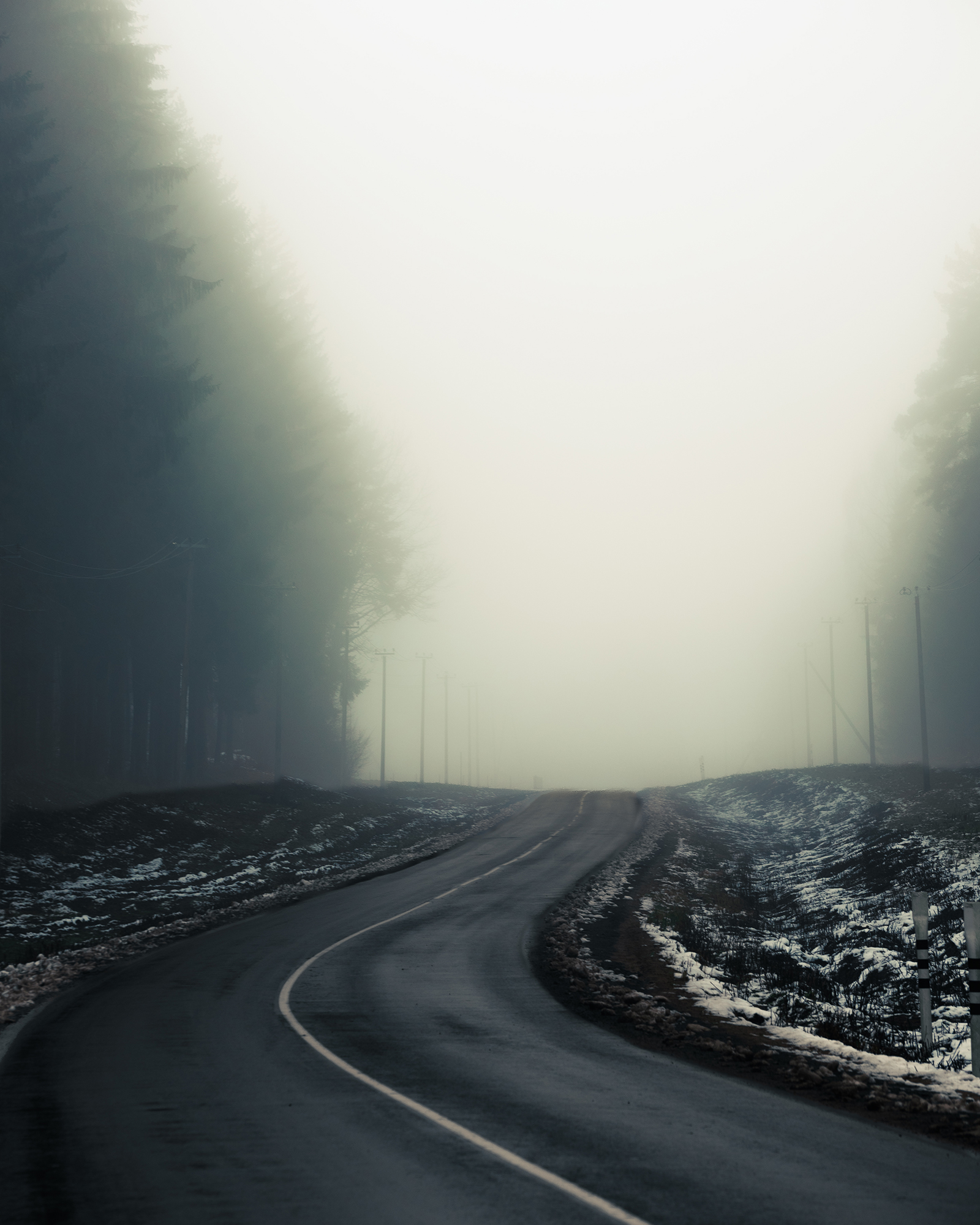 Пейзаж, туман, зима, природа, атмосфера, мистика, Колесенко Иван