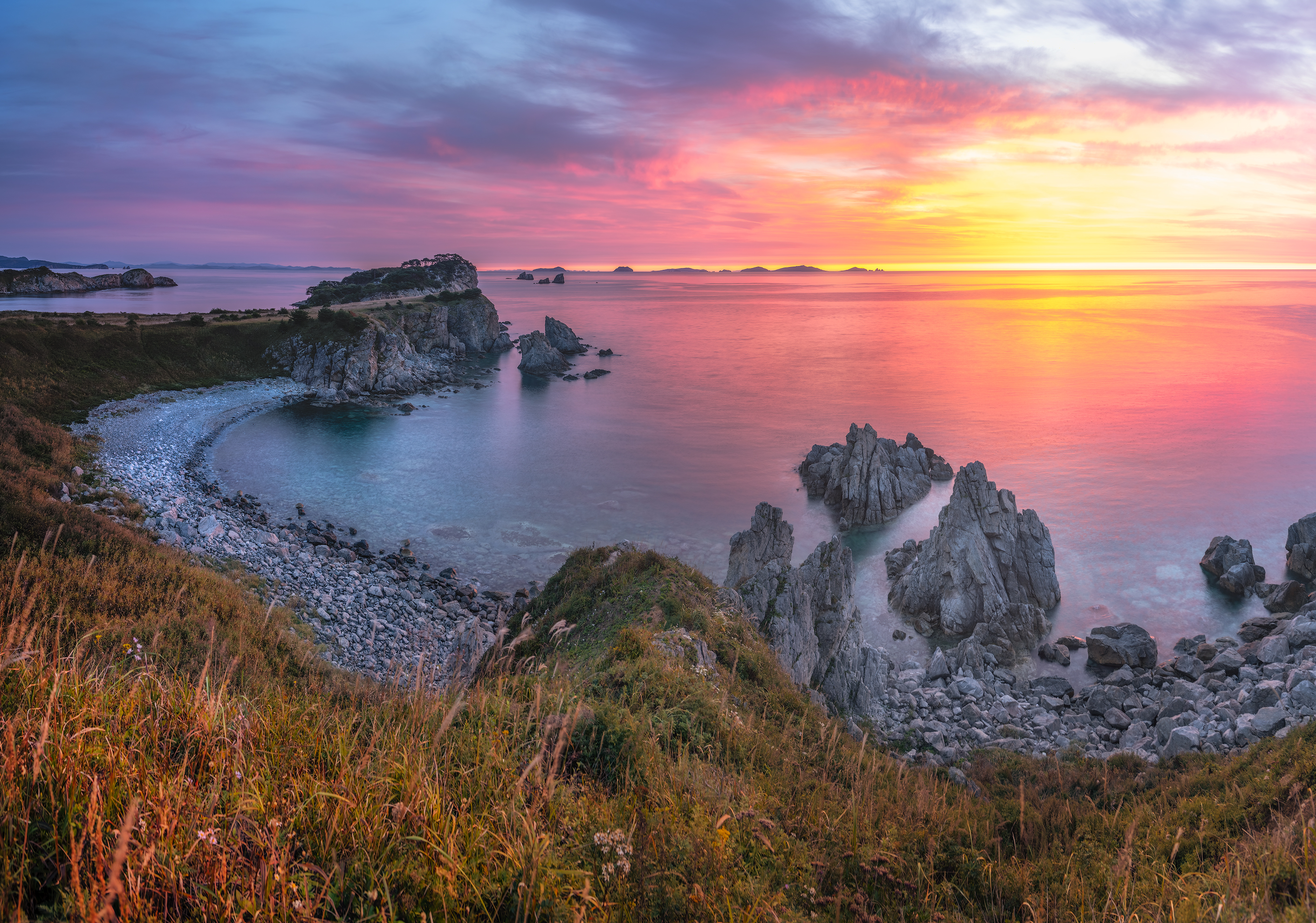владивосток, приморский край, мыс астафьева, бухта орлинка, японское море, рассвет, Чекалев Алексей