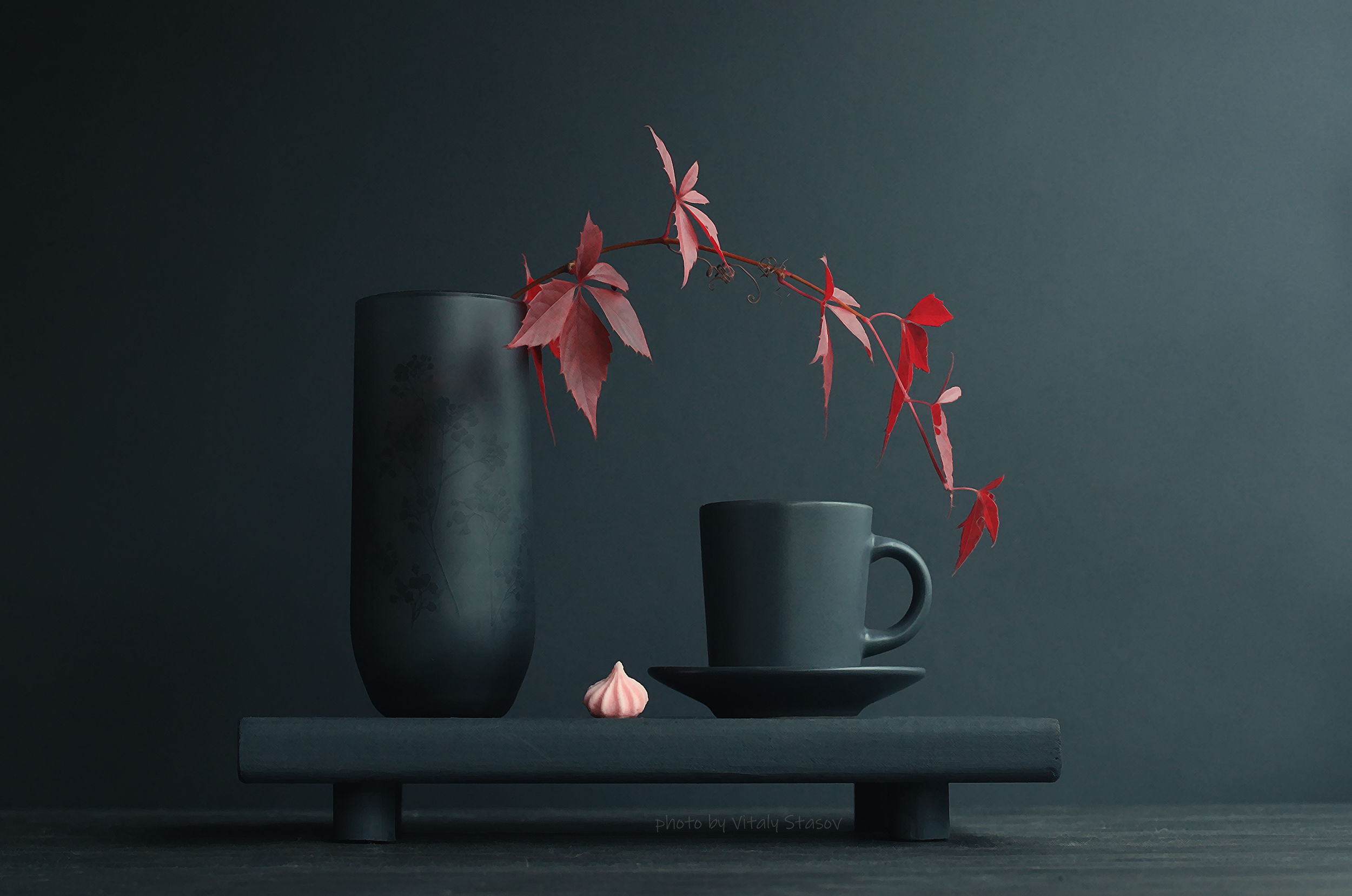 натюрморт, листья, винограда, винтаж, still life, Стасов Виталий