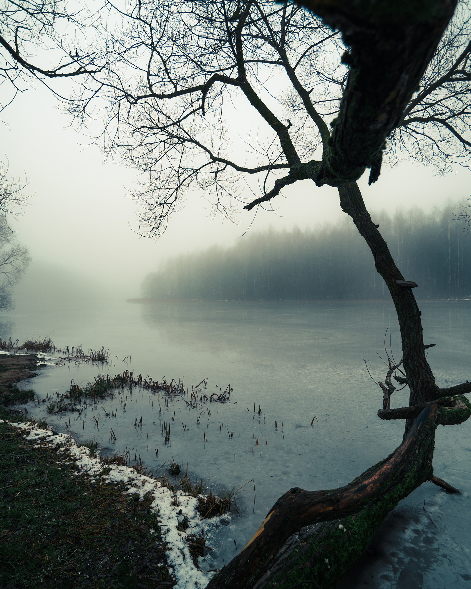 Пейзаж, туман, зима, лед, природа, атмосфера, мистика, Колесенко Иван