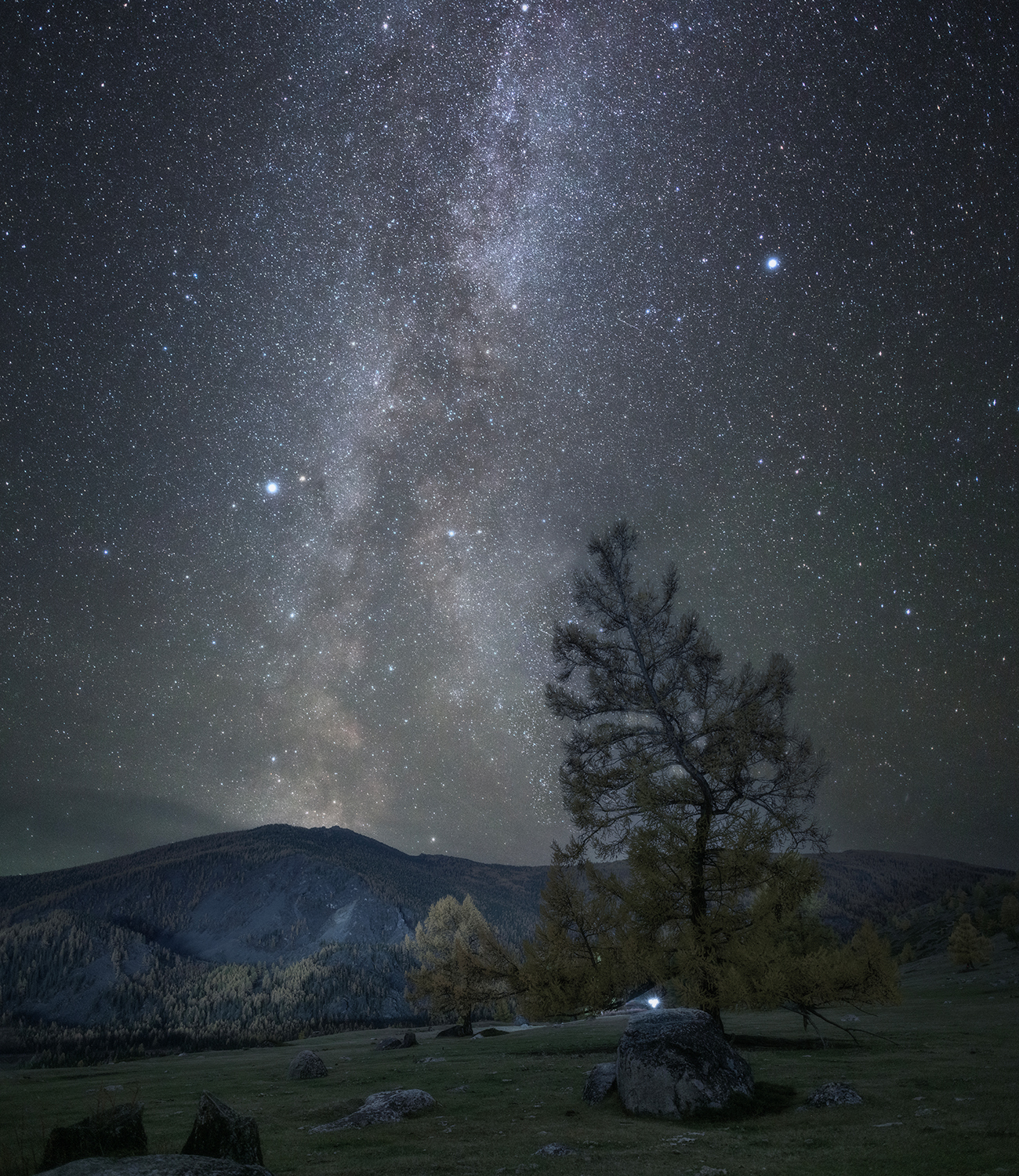 ночь, млечный путь, алтай, осень, Сергей Буторин