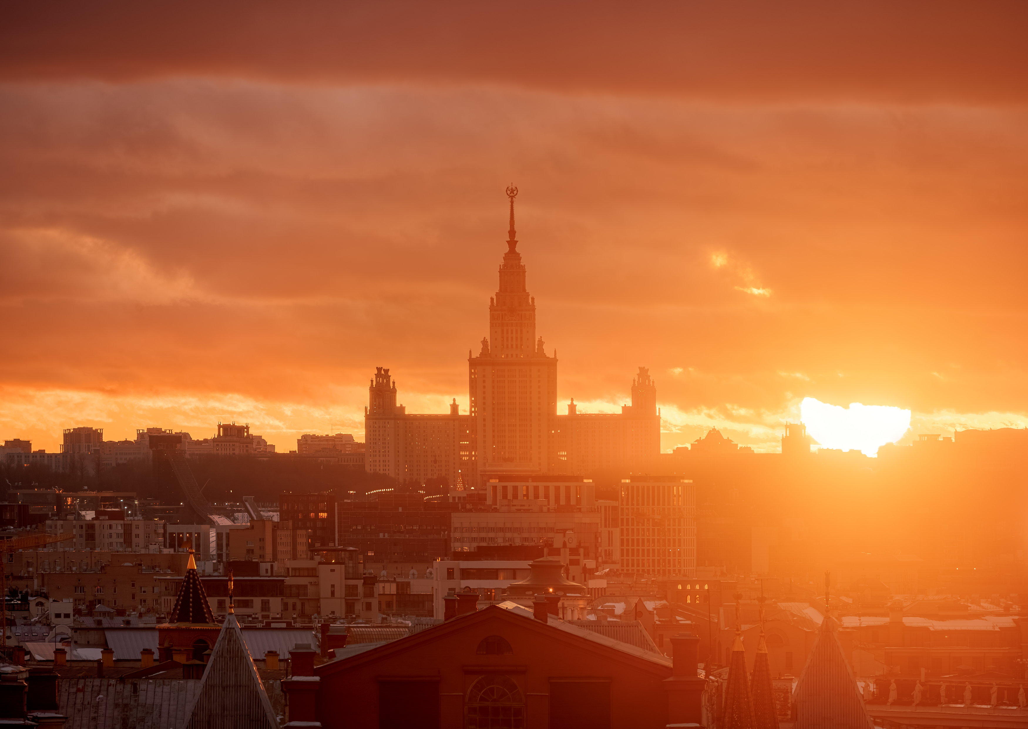 москва, мгу, закат, городской пейзаж, moscow, Мазурева Анастасия