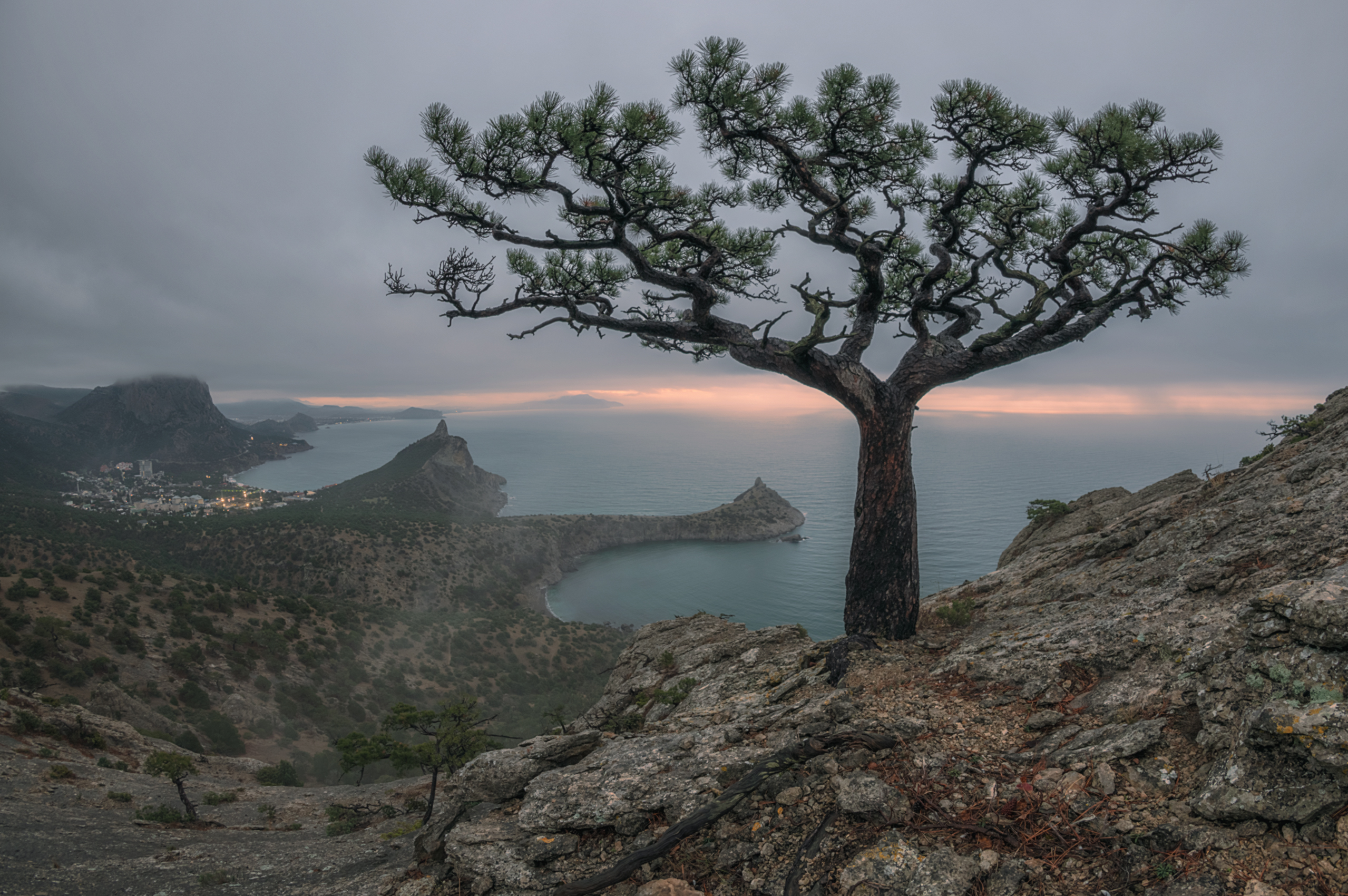 крым, новый свет, караул оба, рассвет, туман, декабрь, Мысливцев Николай