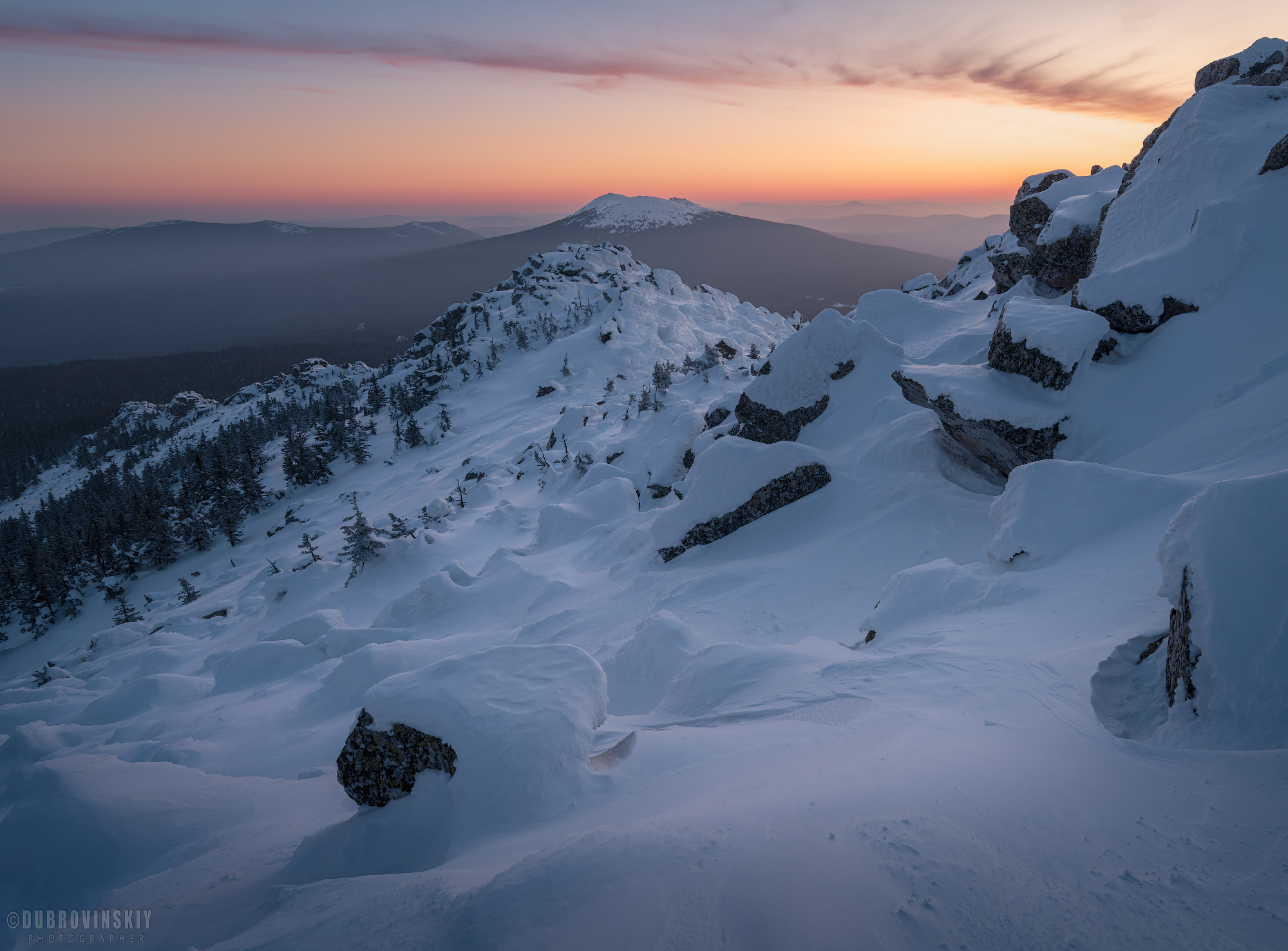 Таганай, Южный Урал, горы, зима, Урал, Челябинская область, Дубровинский Михаил