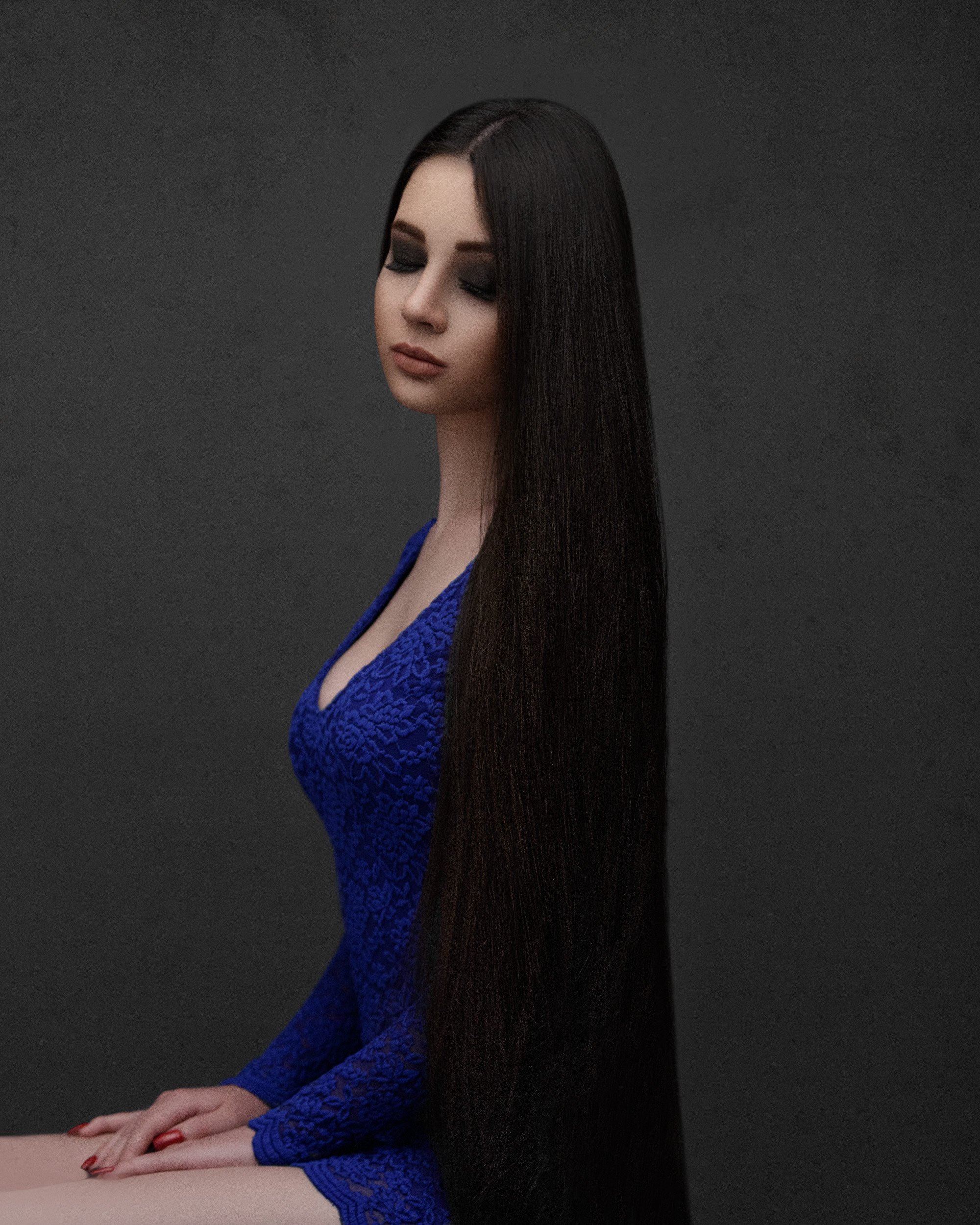 Portrait,Girl,Long,Hair,Mood,, Amirhossein kazemi