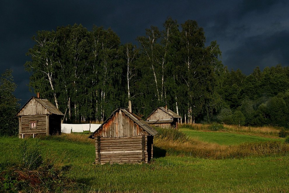 лето, село, бани, Василий Черкасский