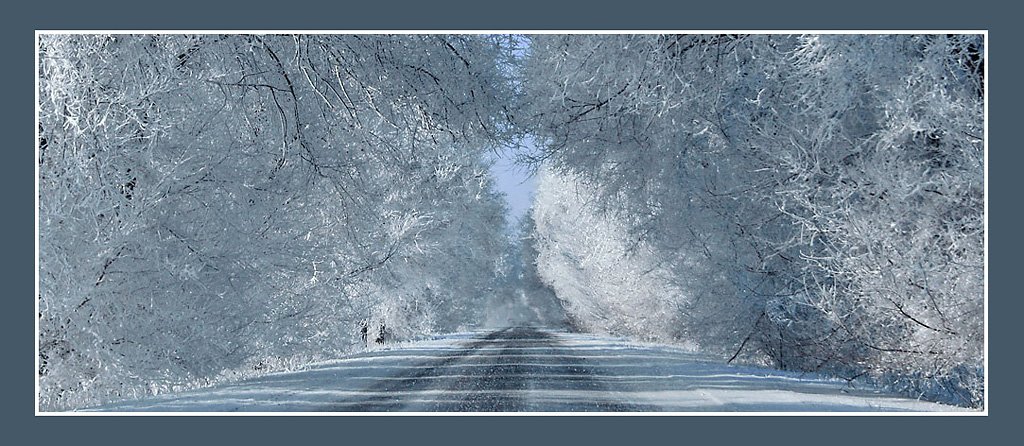зима, пейзаж, зимняя дорога, снег, anchuka