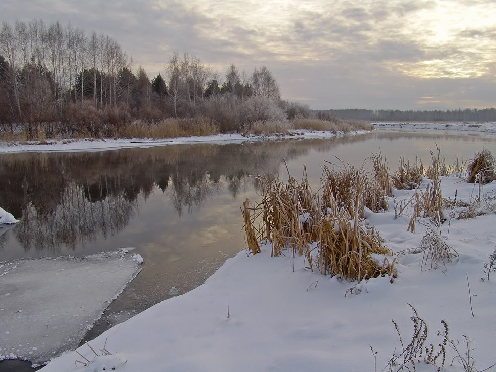 река, зима, снег, миасс, Светлана Шиблева