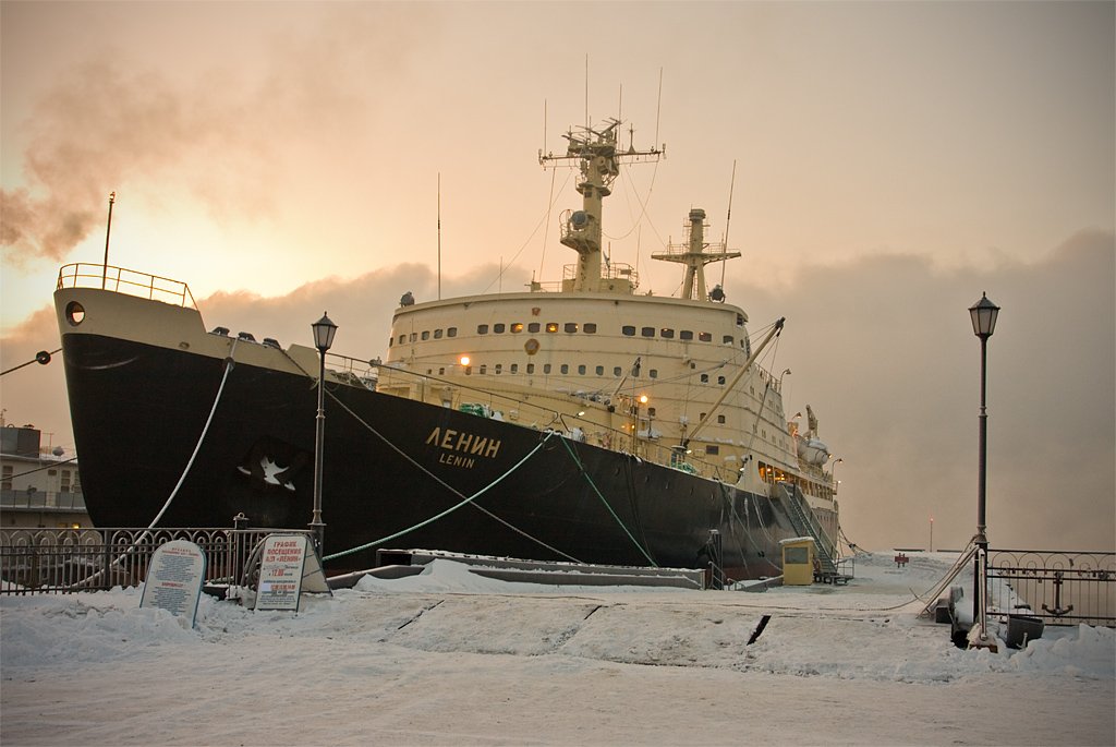 атомный, ледокол, ленин, мурманск, морской, порт, locus