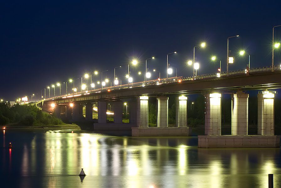 ночь, река, мост, Робур