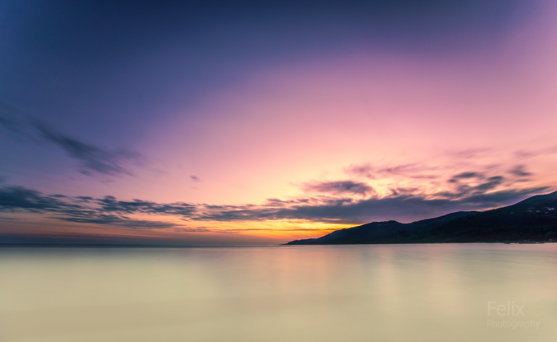 korsica,long exposure,filter,sea,sunset, Felix Ostapenko