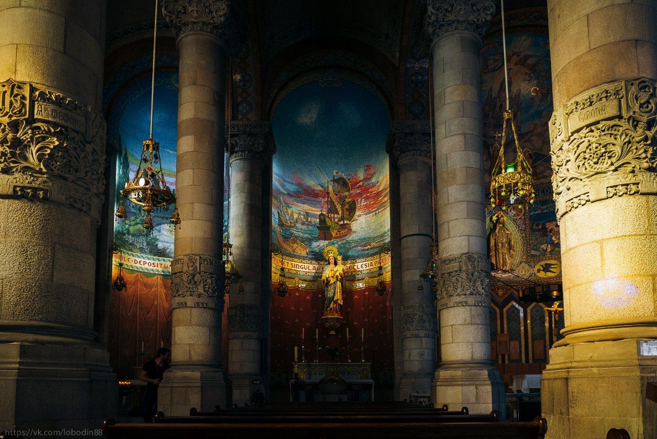 Architecture, Colors, Spain, Барселона, Испания, Храм, Храм христа спасителя, Андрей Лободин