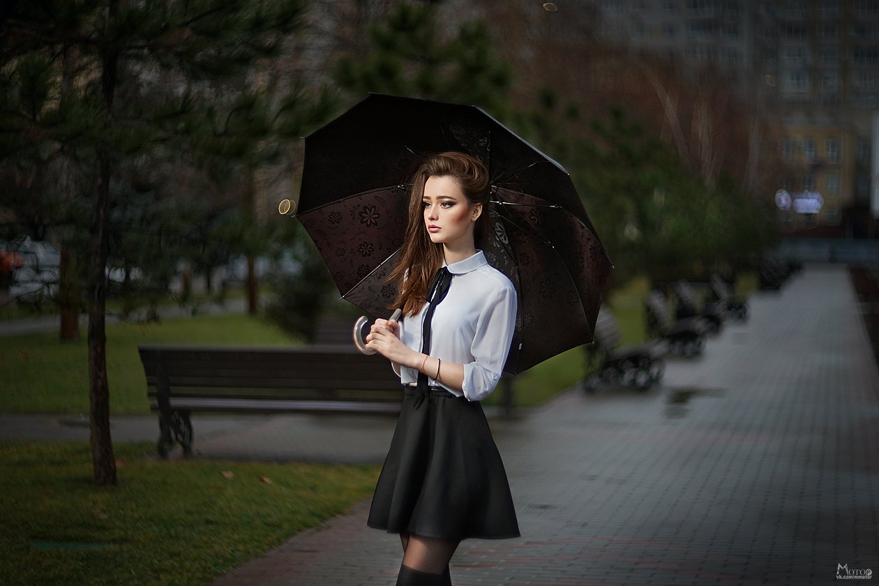 дождь, зонт, холод, Матвеев Максим