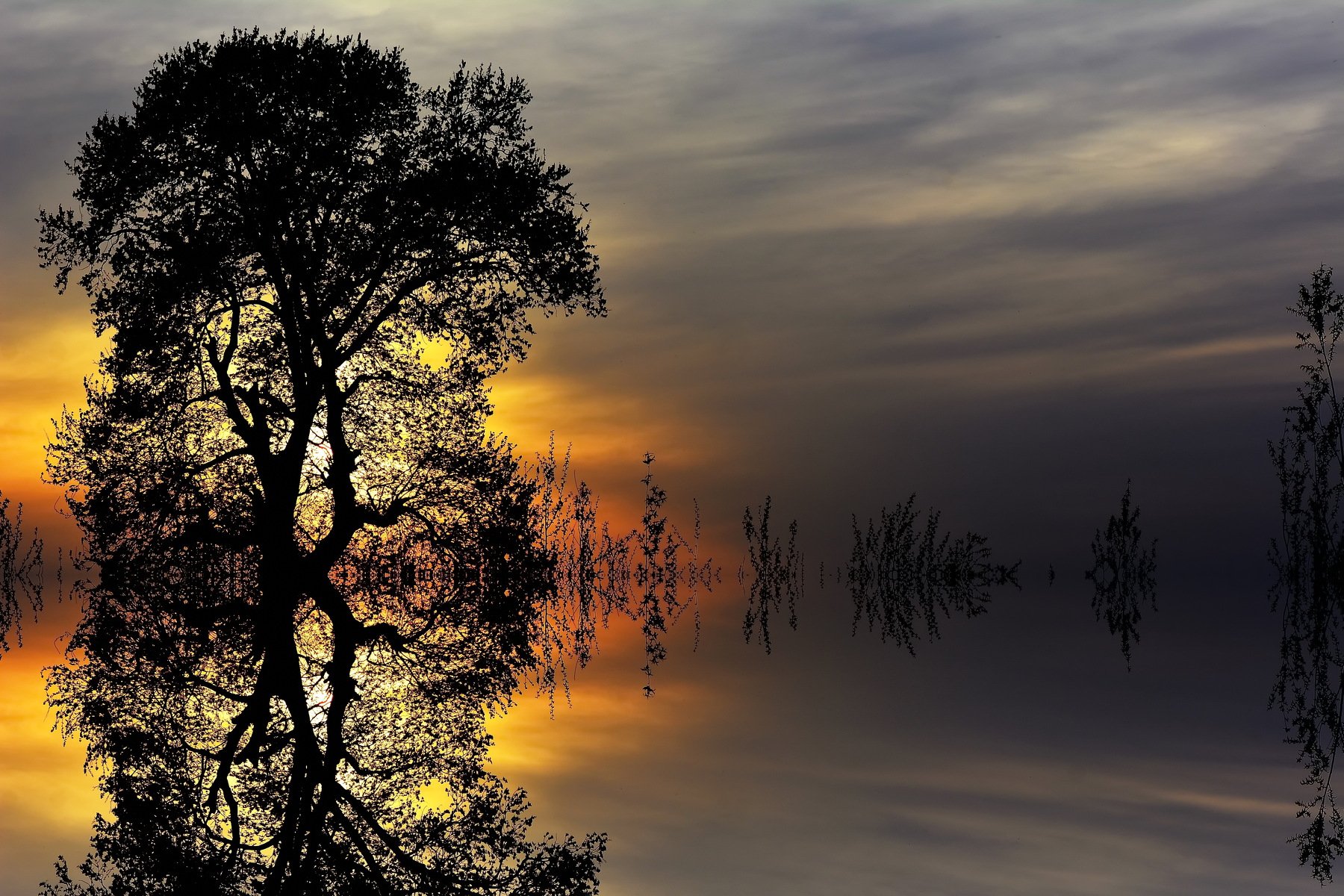 nature, water, reflection, sunset, Sorin Lazar Photography